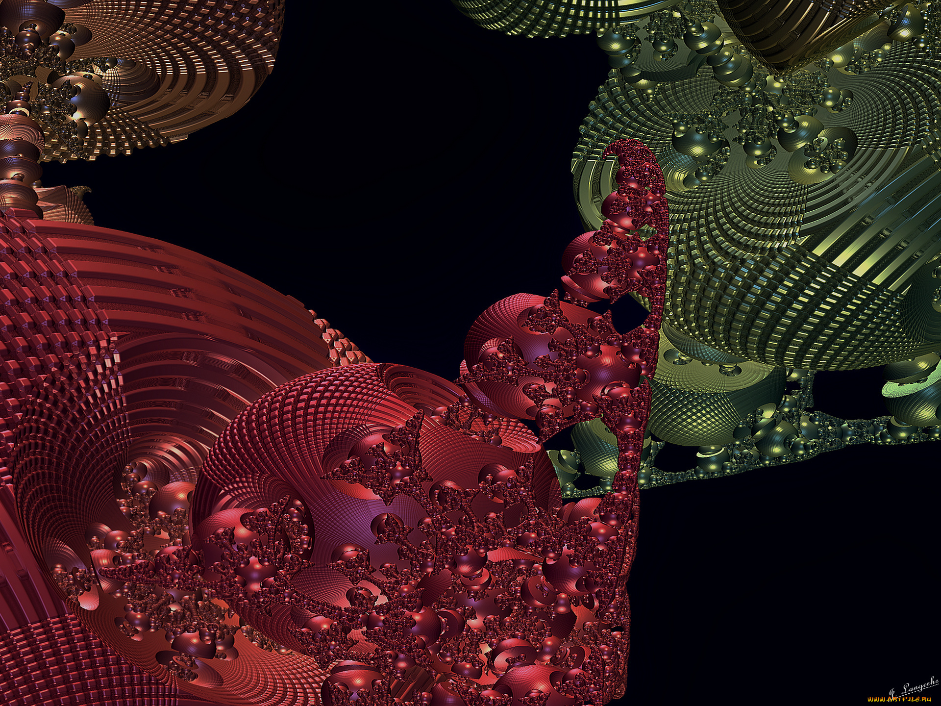 3д, графика, fractal, фракталы, узор, фон, цвета