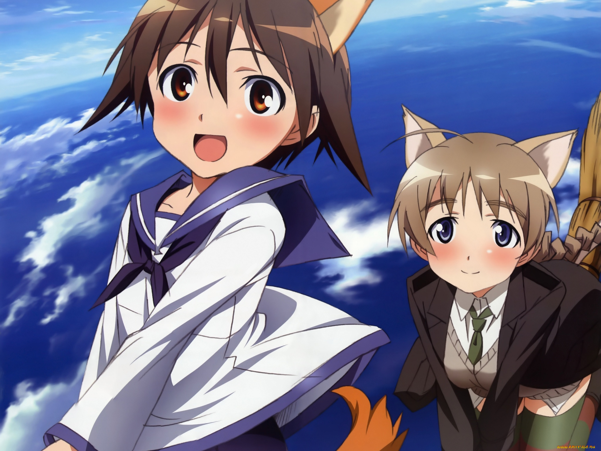 аниме, strike, witches