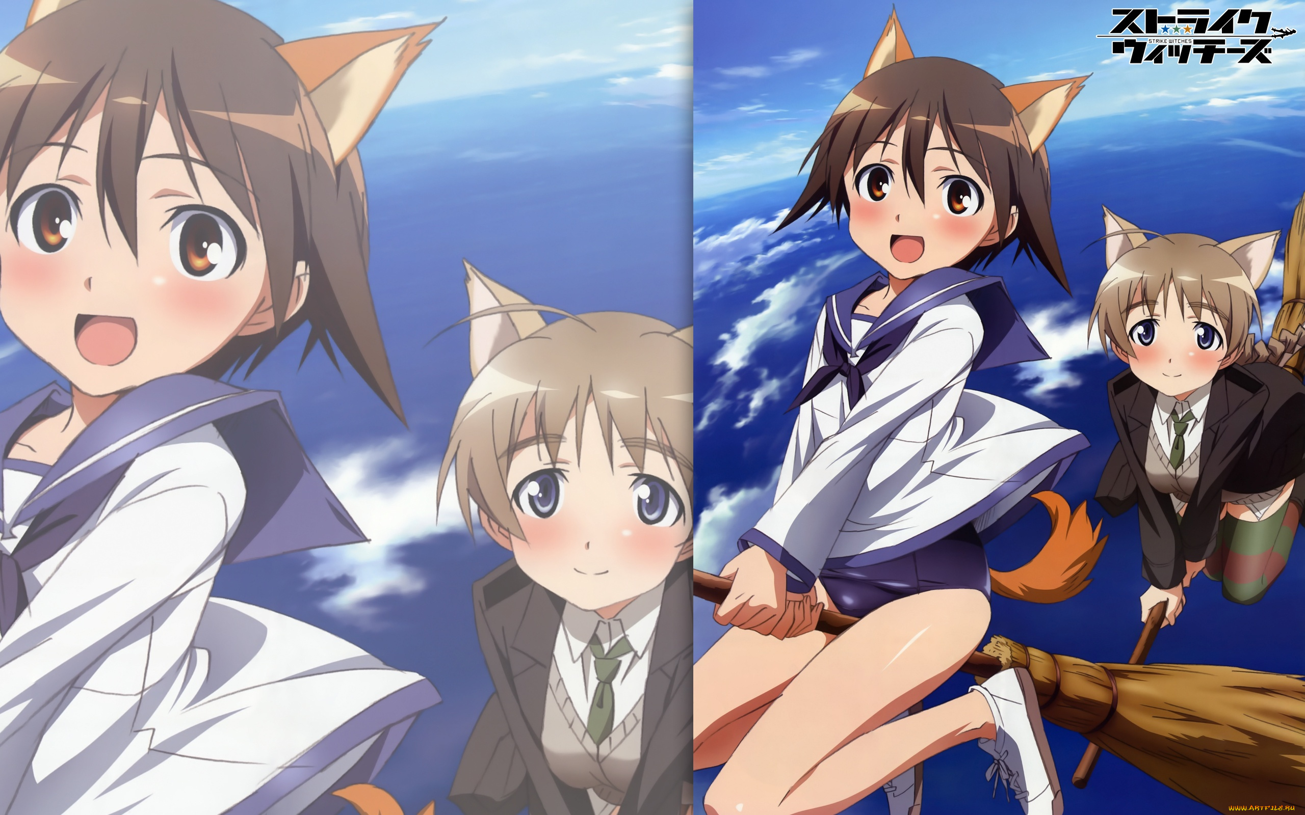 аниме, strike, witches