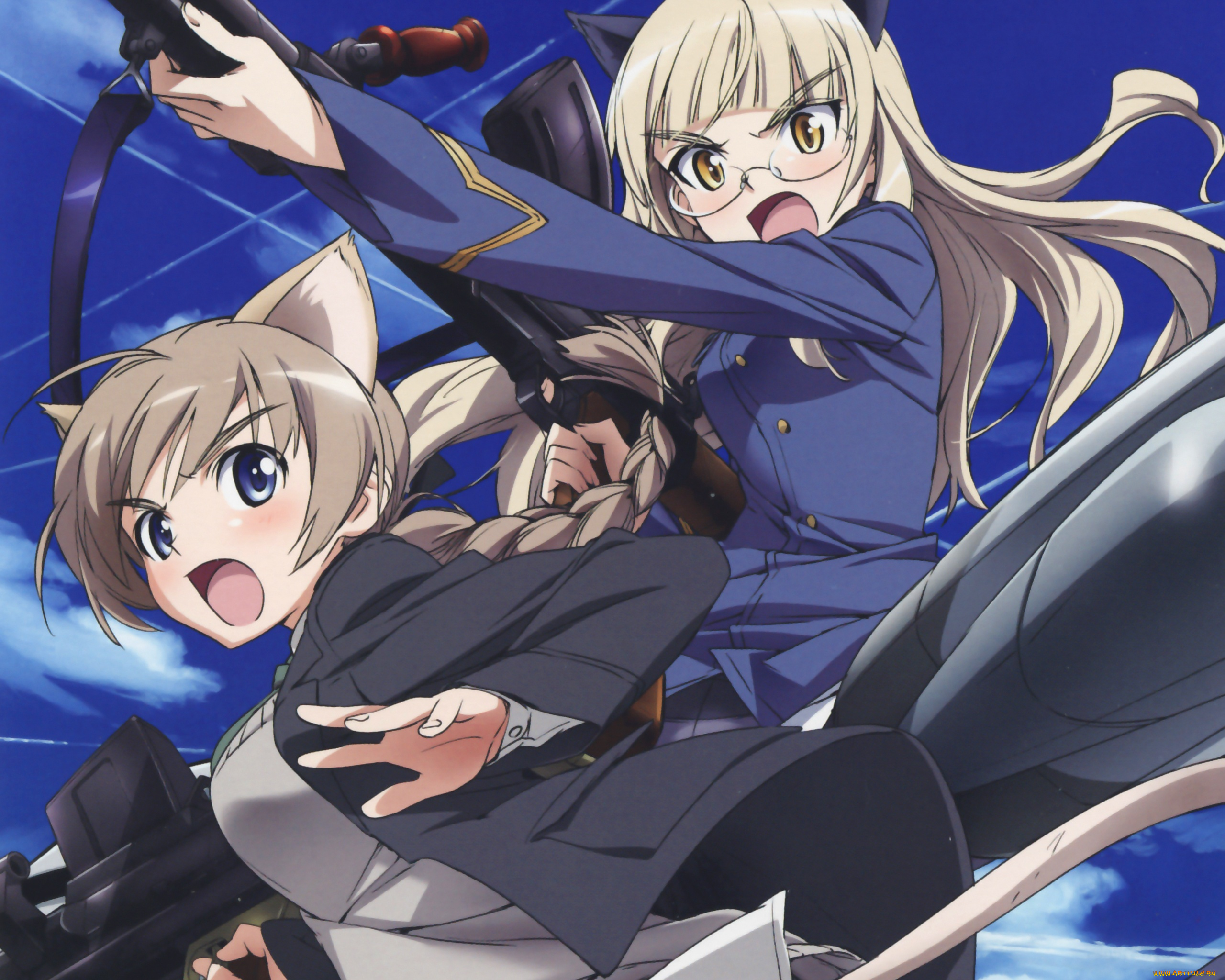 аниме, strike, witches