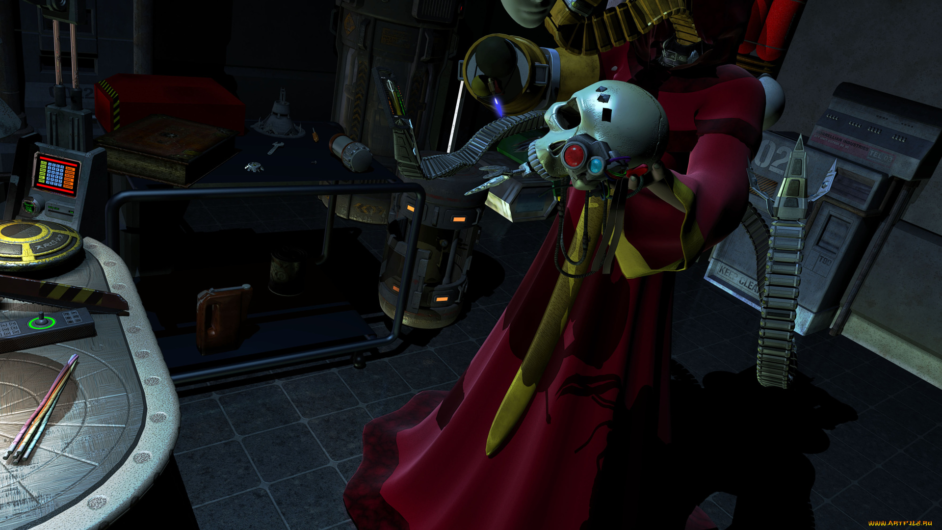 3д, графика, fantasy, фантазия, комната