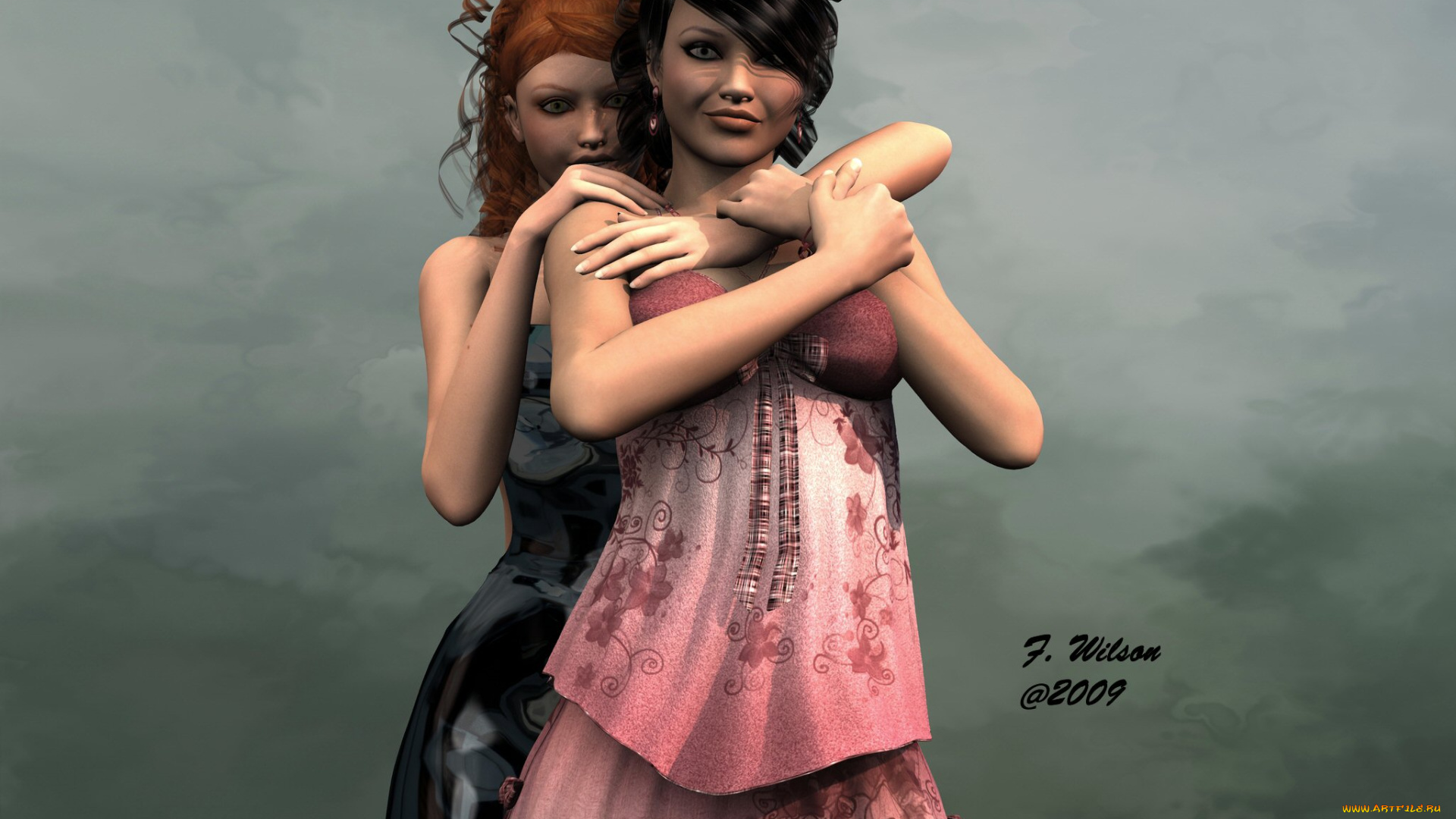 3д, графика, people, люди, девушки