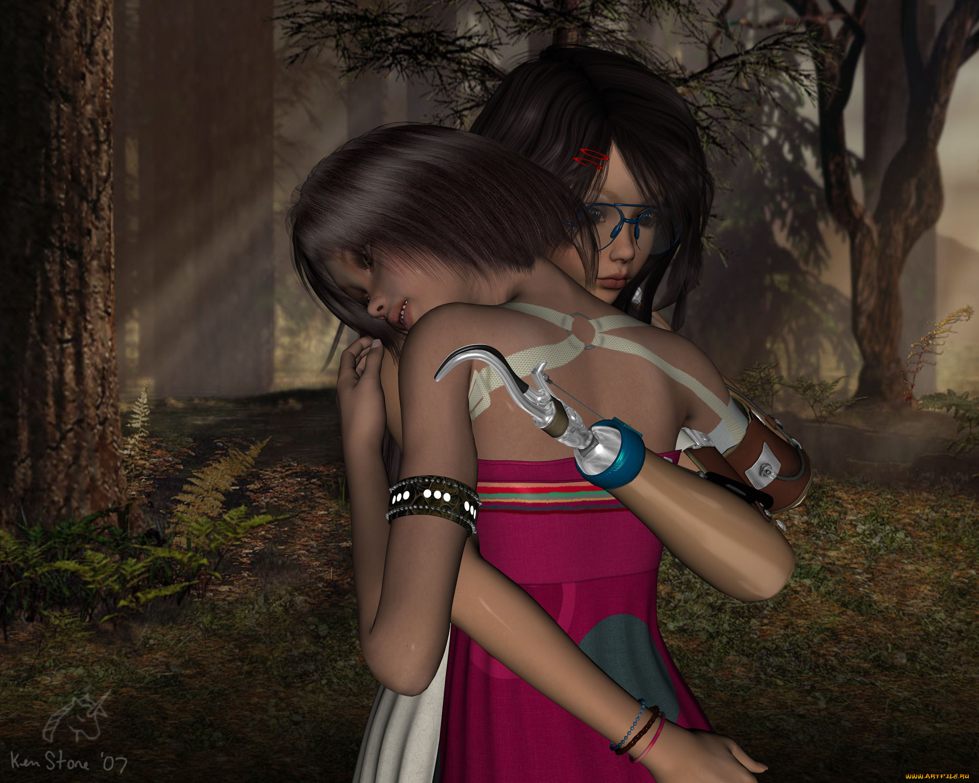 3д, графика, fantasy, фантазия, девушки