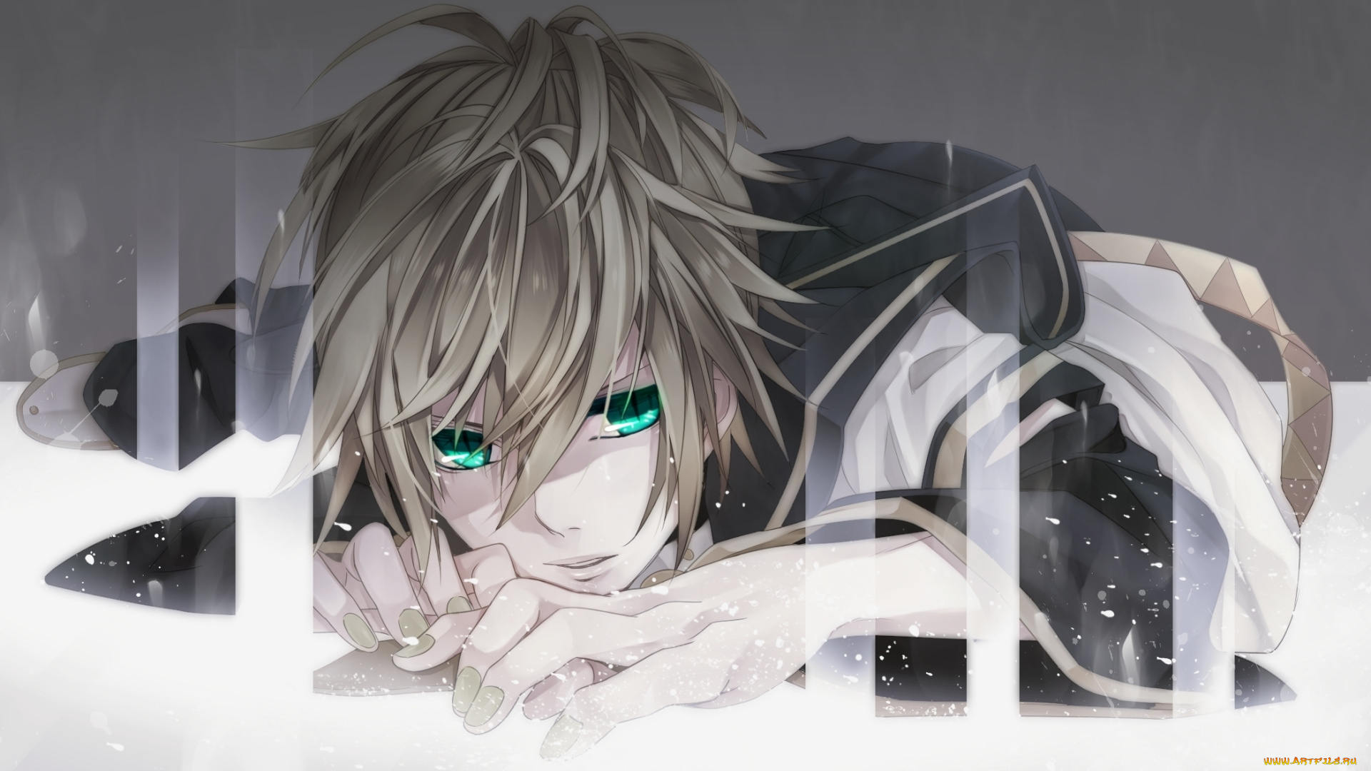 аниме, vocaloid, вокалоид, kagamine, len, арт, глаза, парень