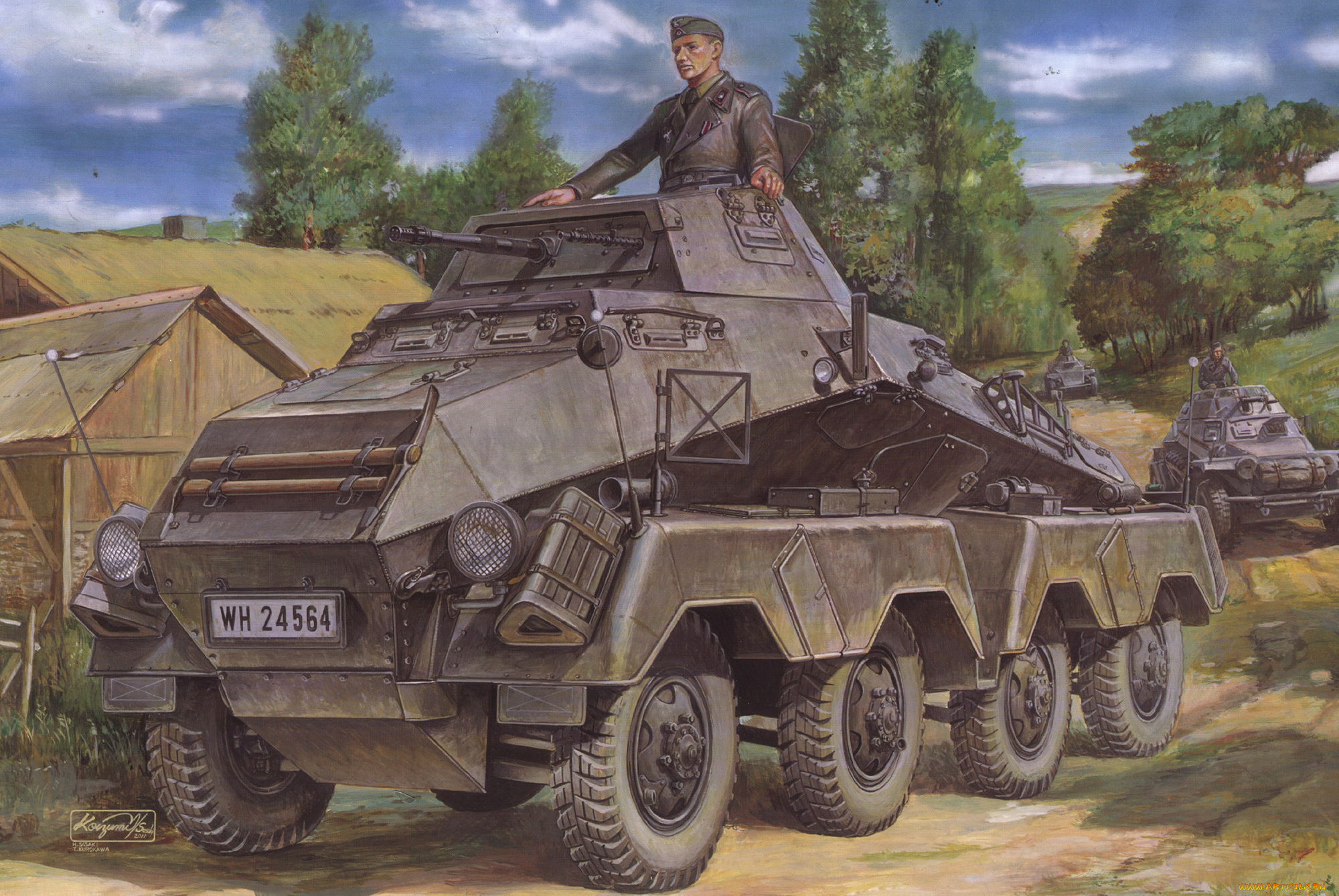 рисованные, армия, сау