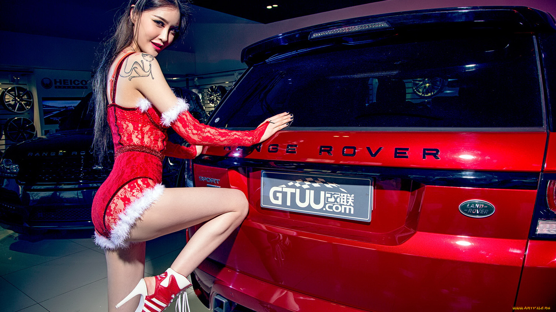 автомобили, -авто, с, девушками, взгляд, девушка, азиатка, автомобиль, фон