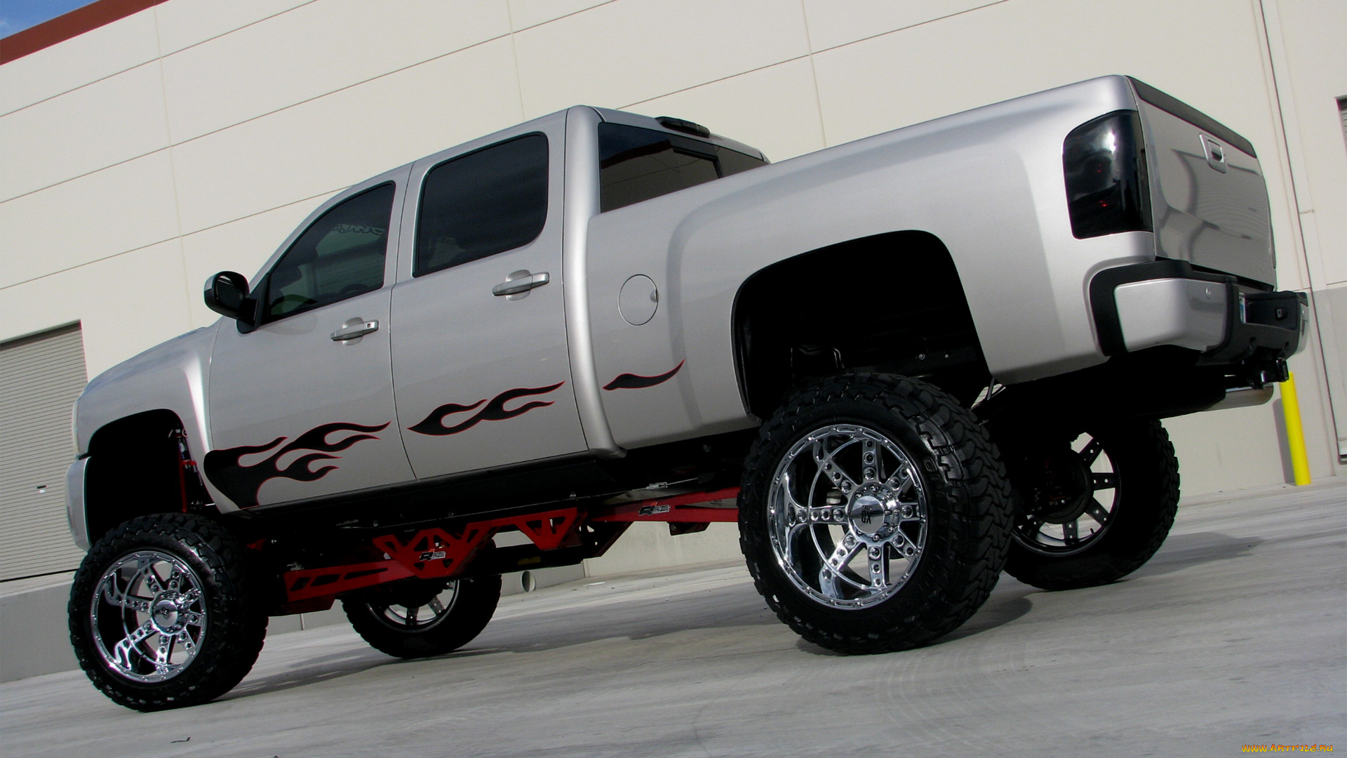 автомобили, custom, pick-up, silverado