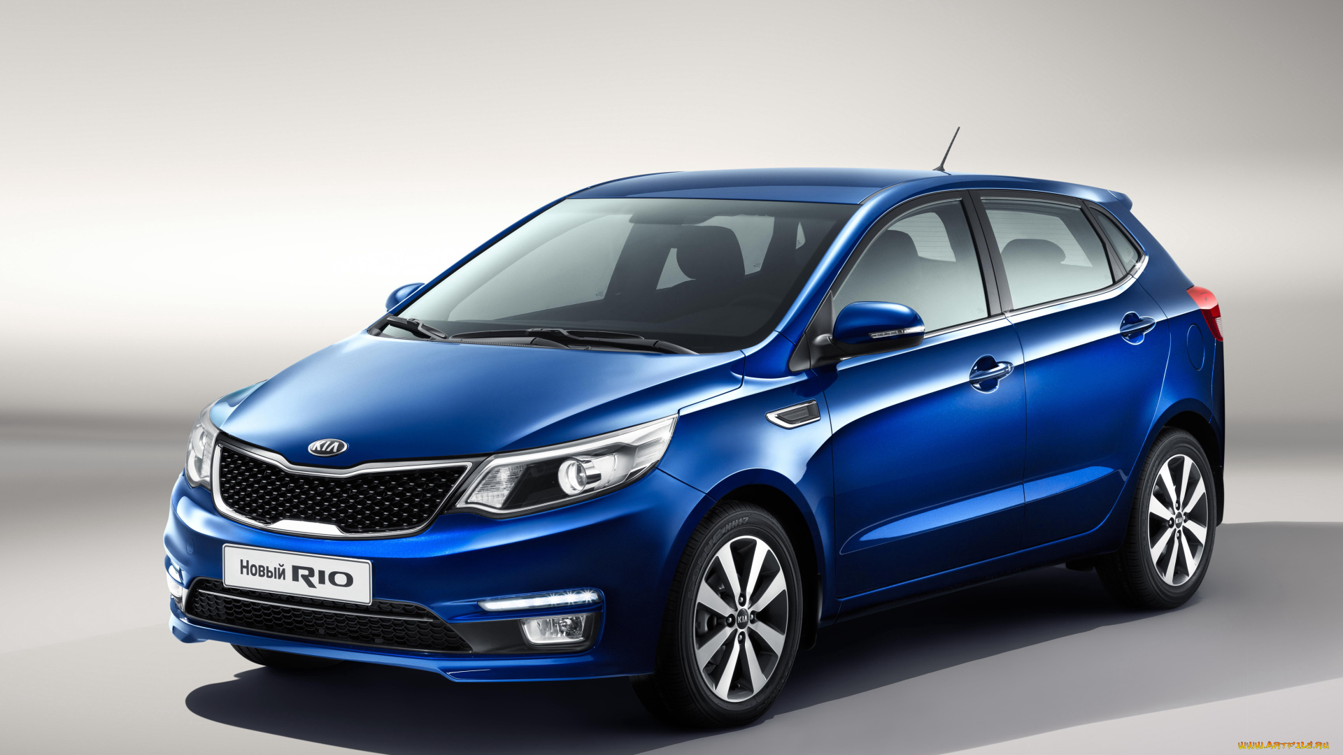 автомобили, kia, rio, 5-door, cis-spec, qb, 2015г, синий