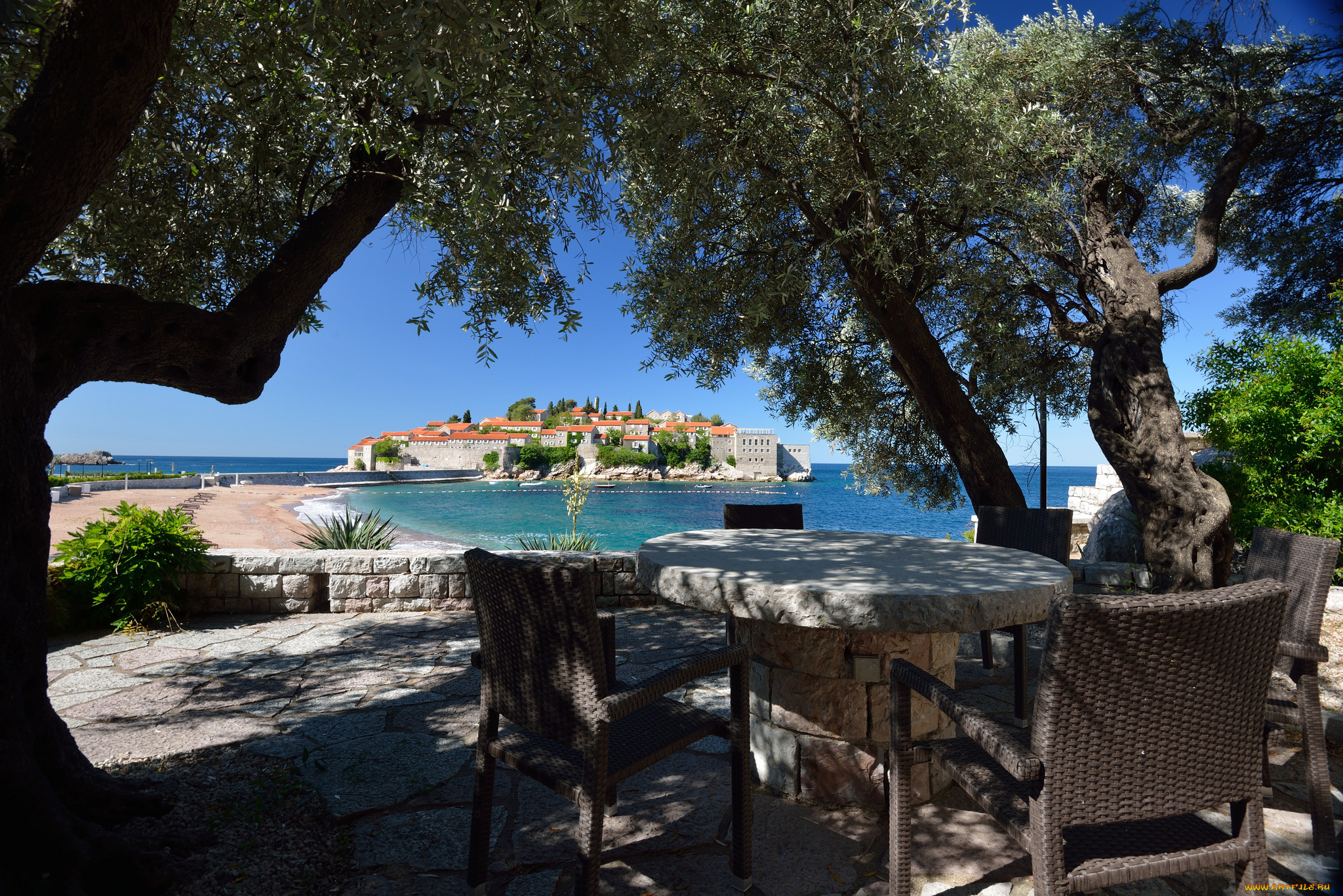 sveti, stafan, города, -, пейзажи, остров, будва, курорт, черногория