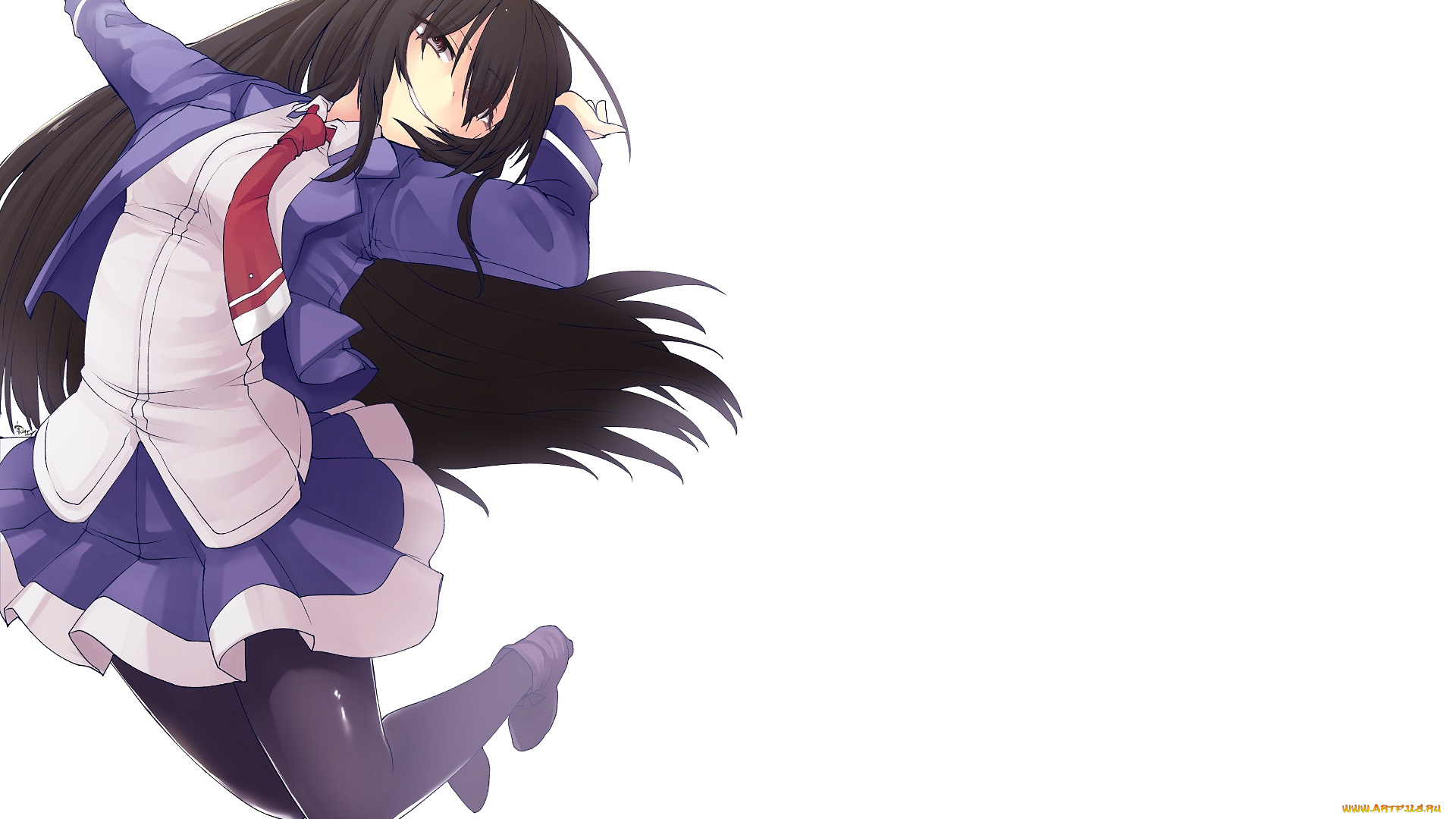 аниме, busou, shoujo, machiavellianism, девушка, взгляд, фон