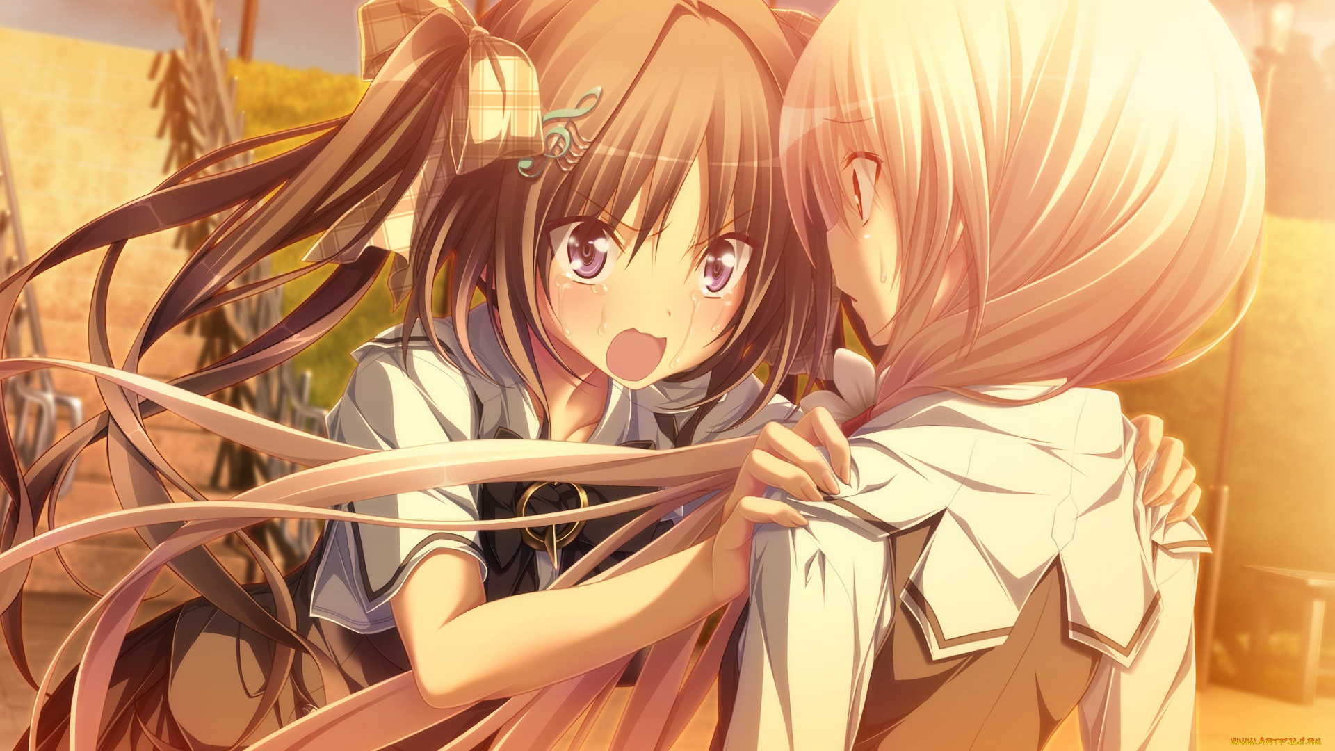 аниме, chrono, clock, фон, взгляд, девушка