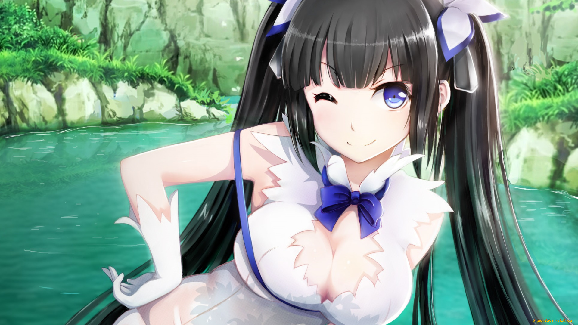 аниме, danmachi, девушка