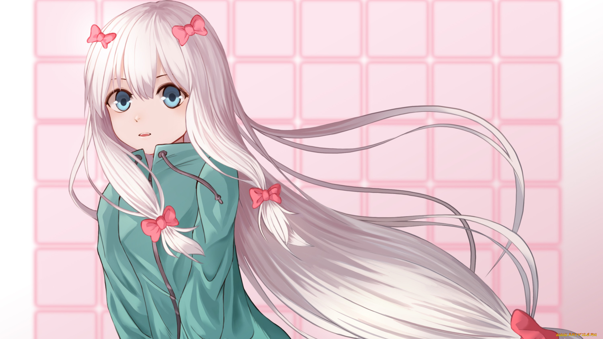 аниме, eromanga-sensei, девушка, взгляд, фон