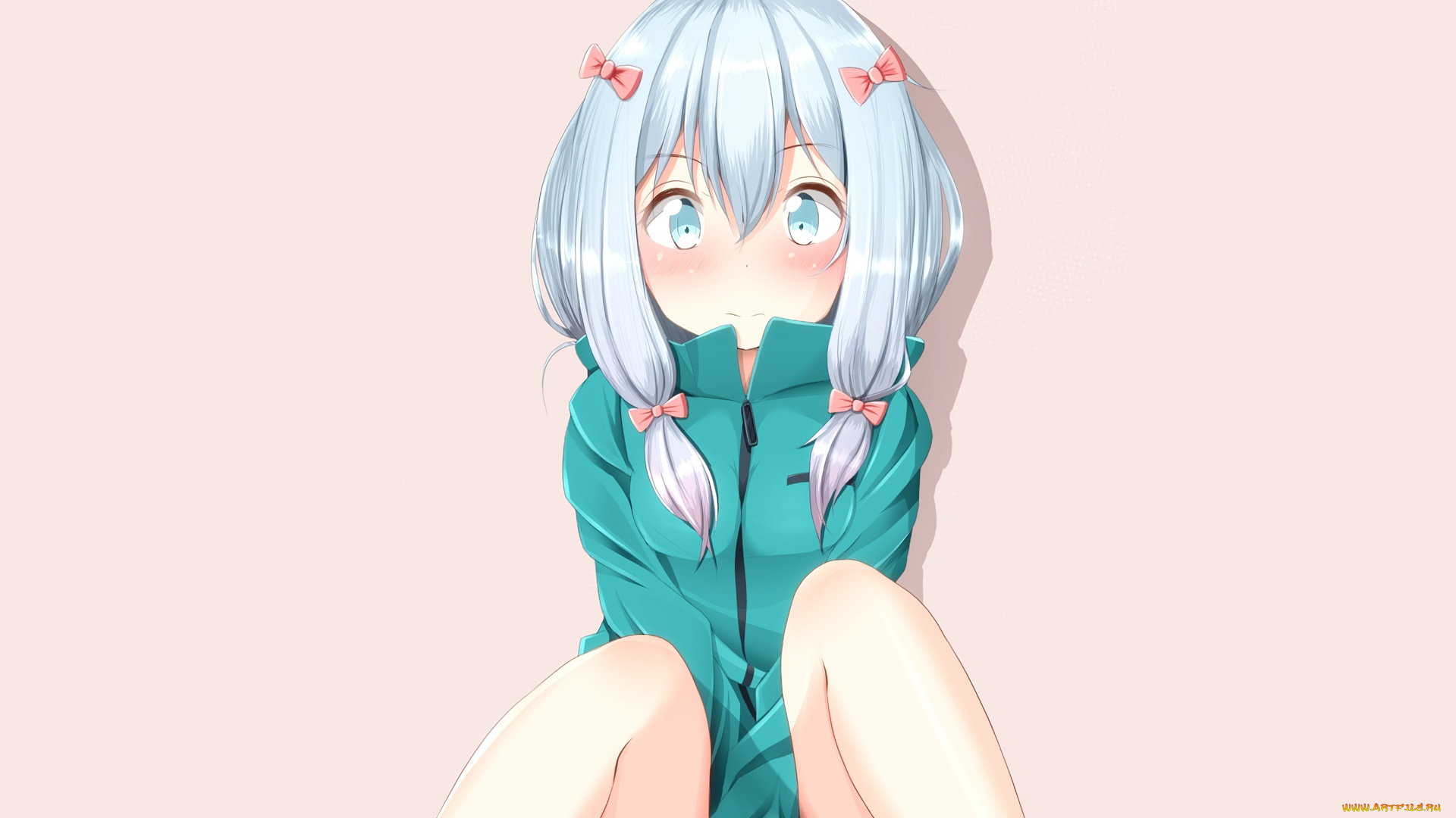 аниме, eromanga-sensei, фон, взгляд, девушка