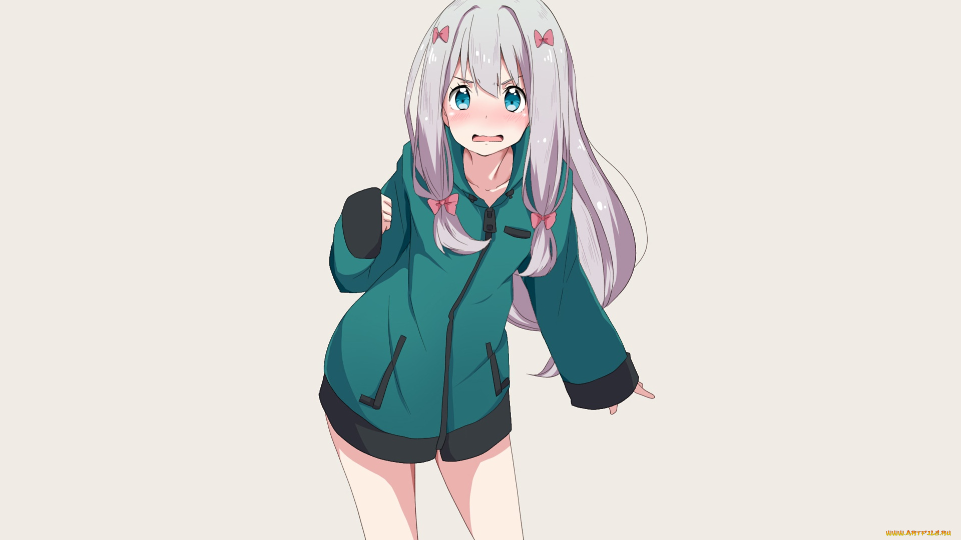 аниме, eromanga-sensei, фон, взгляд, девушка