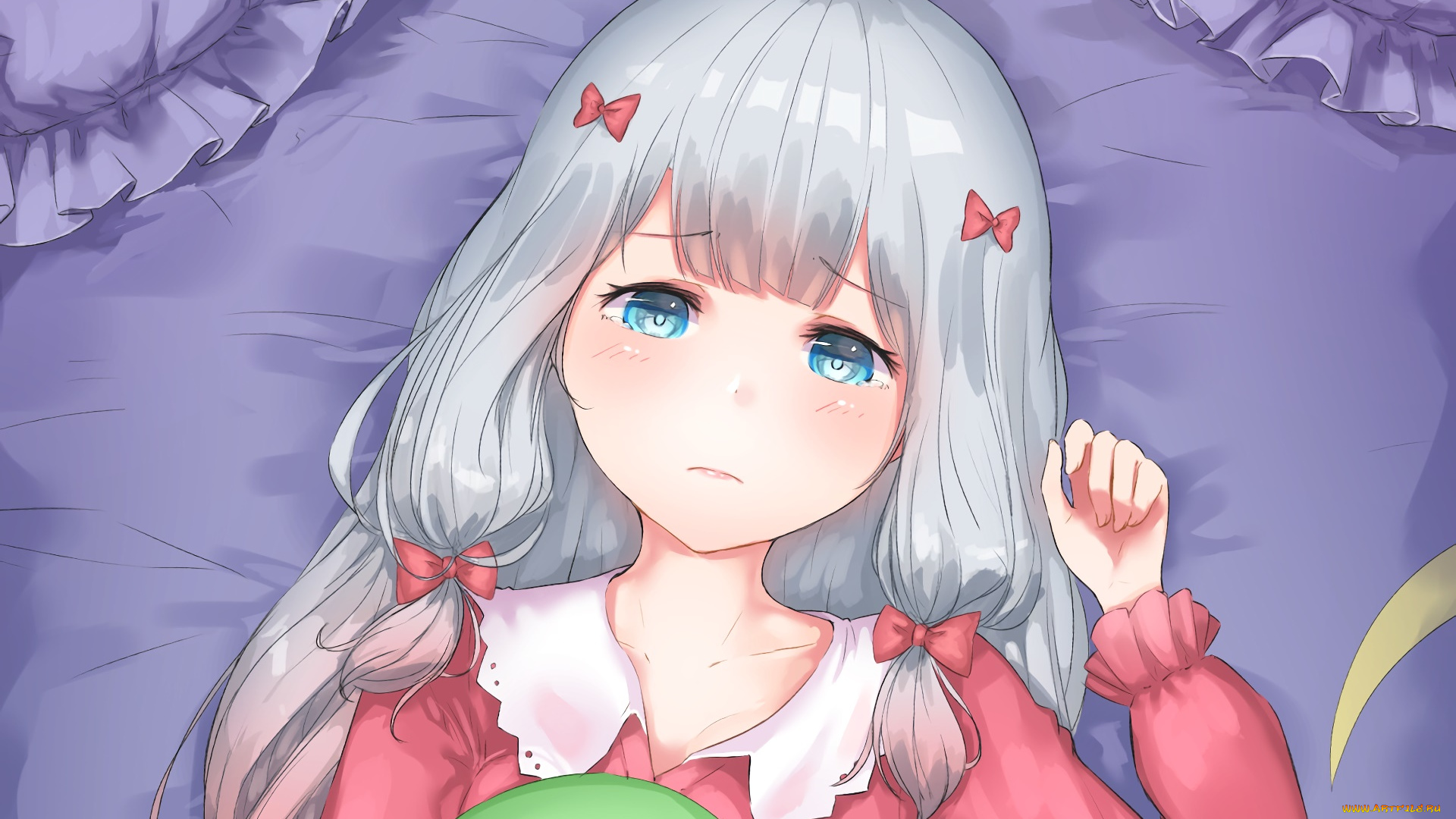 аниме, eromanga-sensei, фон, взгляд, девушка