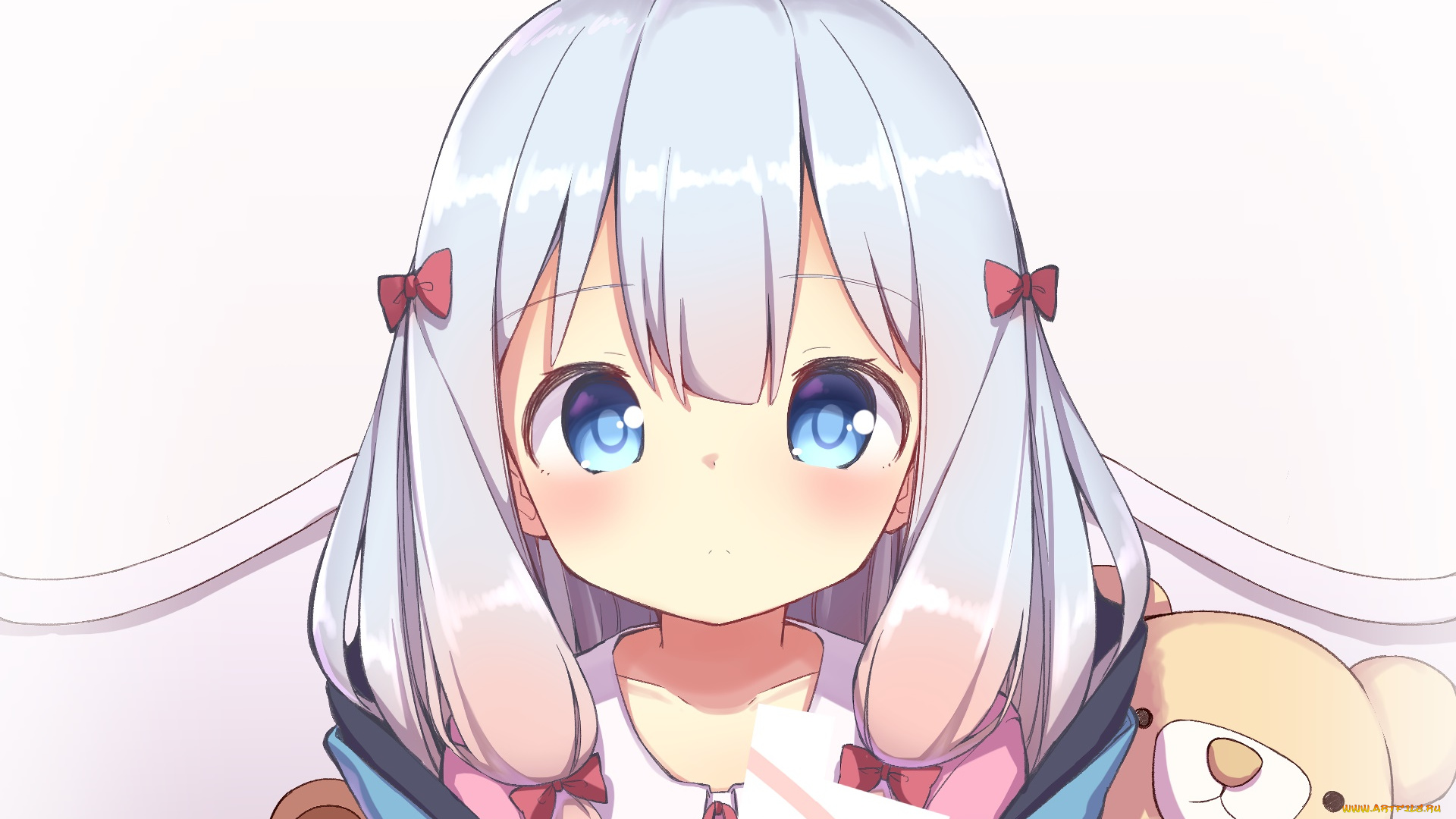 аниме, eromanga-sensei, фон, взгляд, девушка