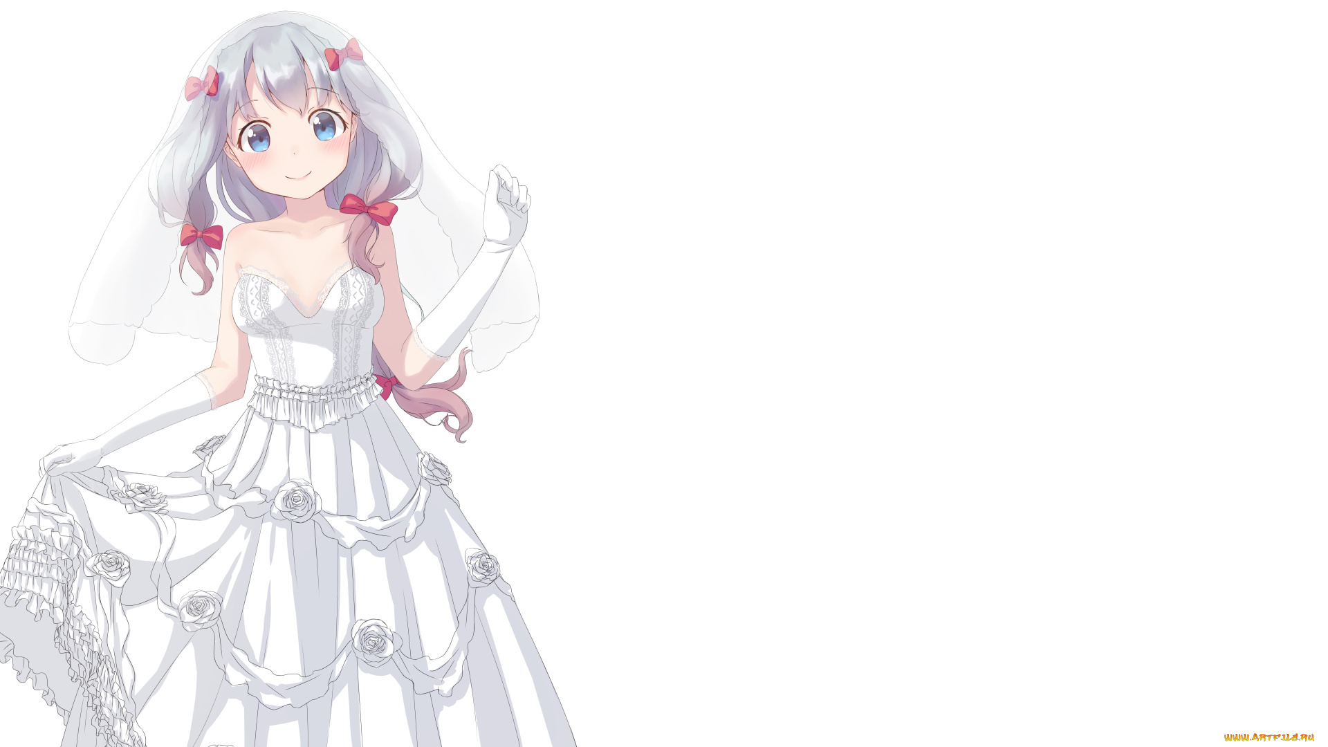 аниме, eromanga-sensei, взгляд, фон, девушка