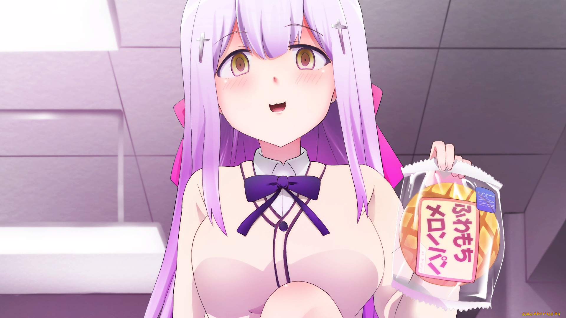 аниме, gabriel, dropout, фон, девушка, взгляд