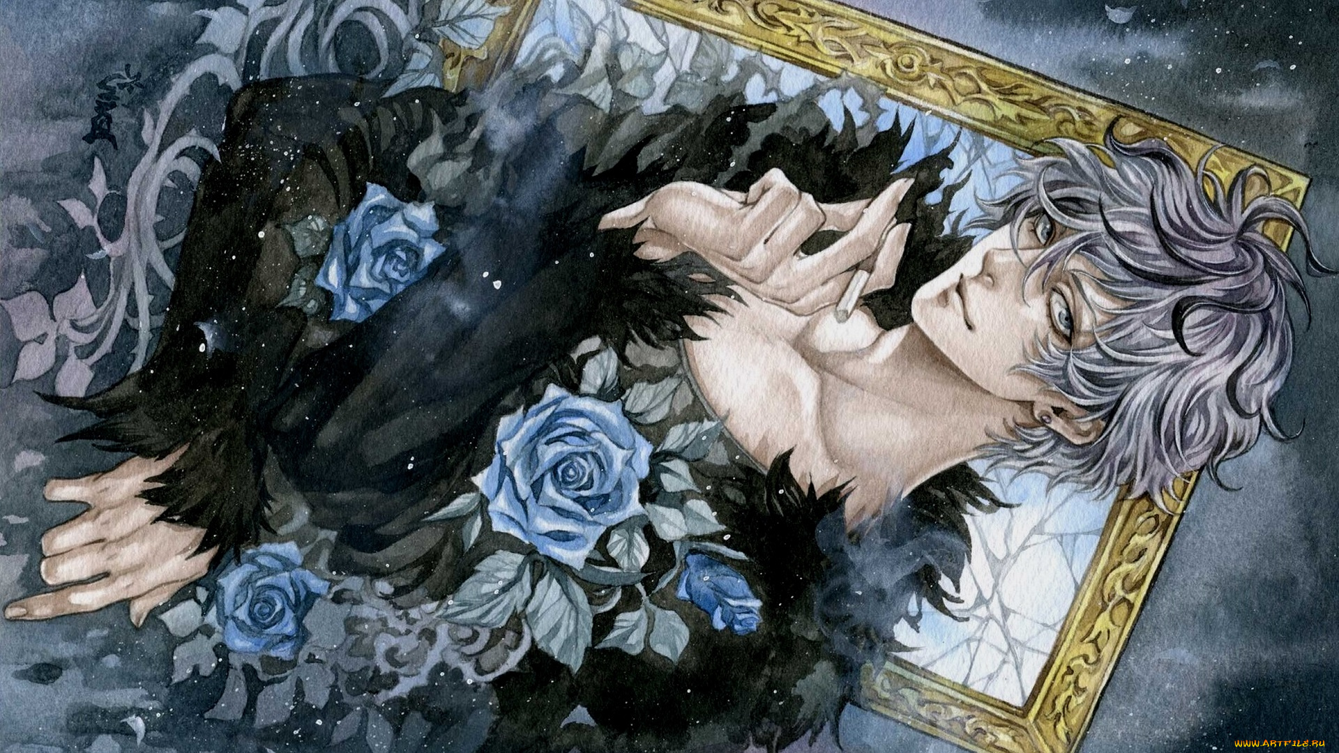 аниме, ib, гарри