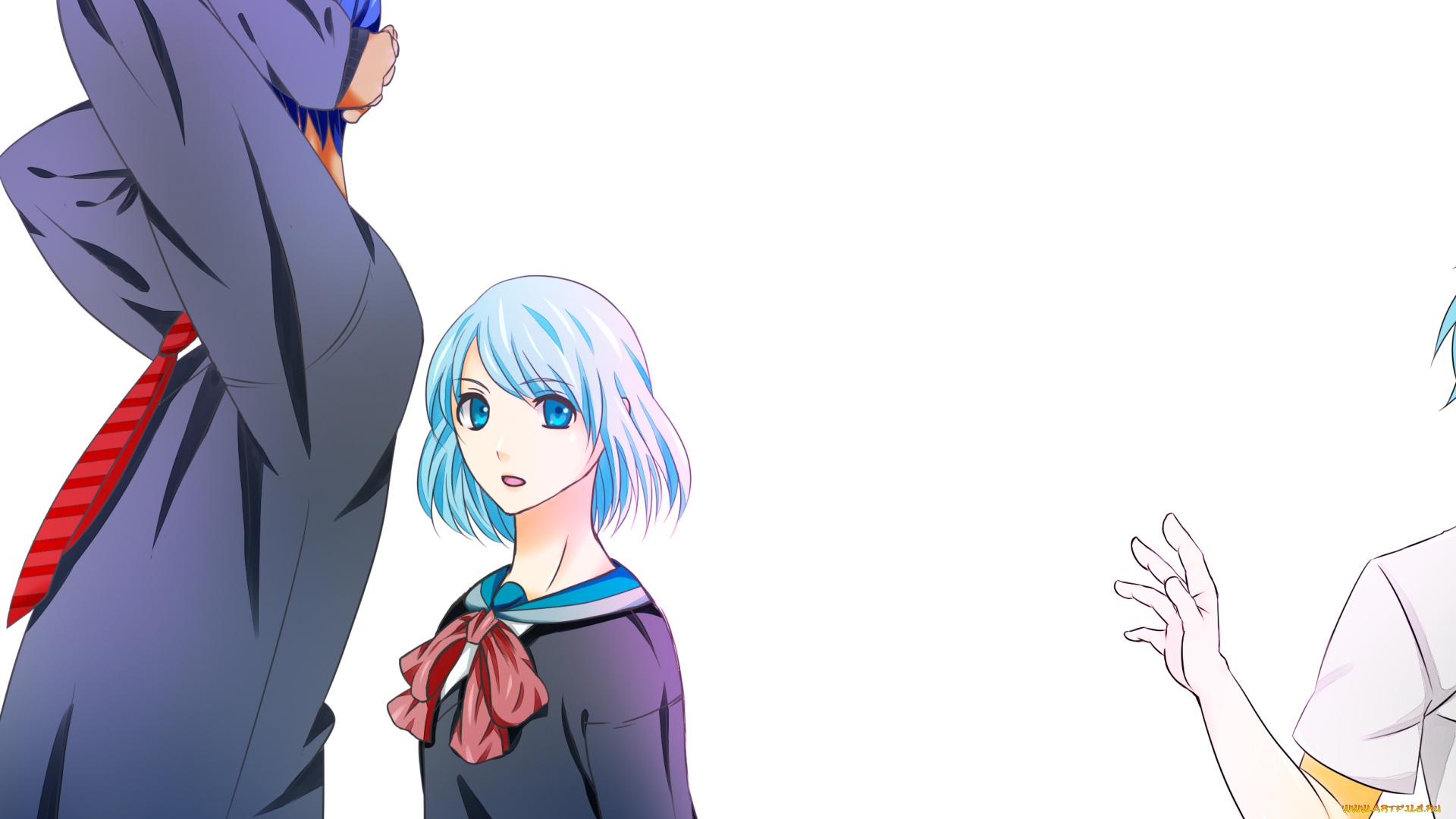 аниме, kuroko, no, baske, двое