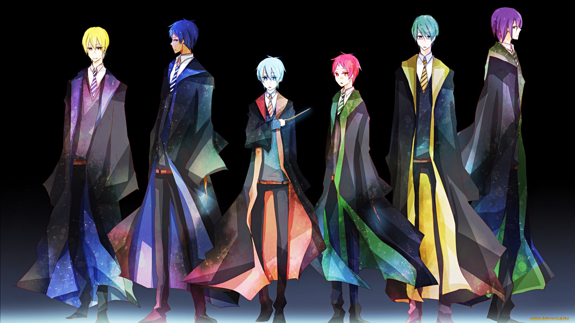 аниме, kuroko, no, baske, парни