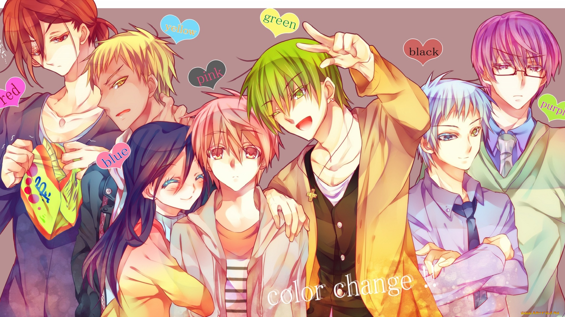 аниме, kuroko, no, baske, парни