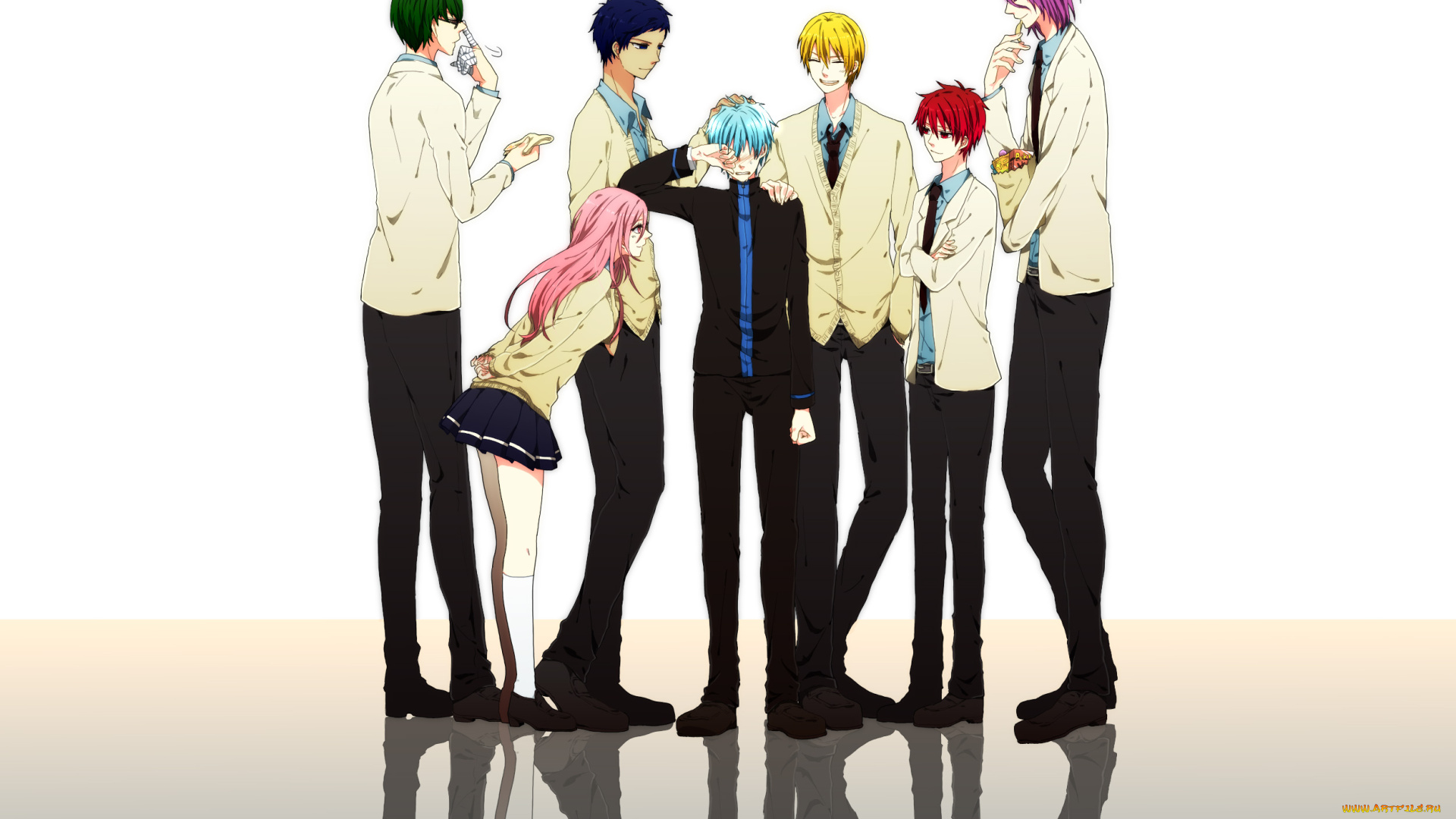 аниме, kuroko, no, baske, парни