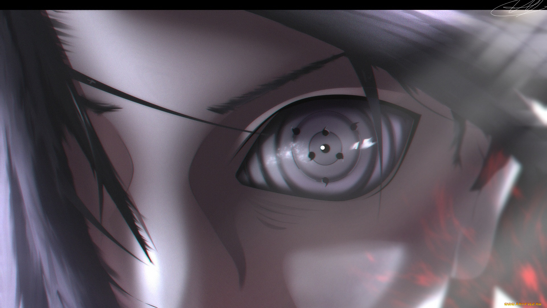 аниме, naruto, ринеган