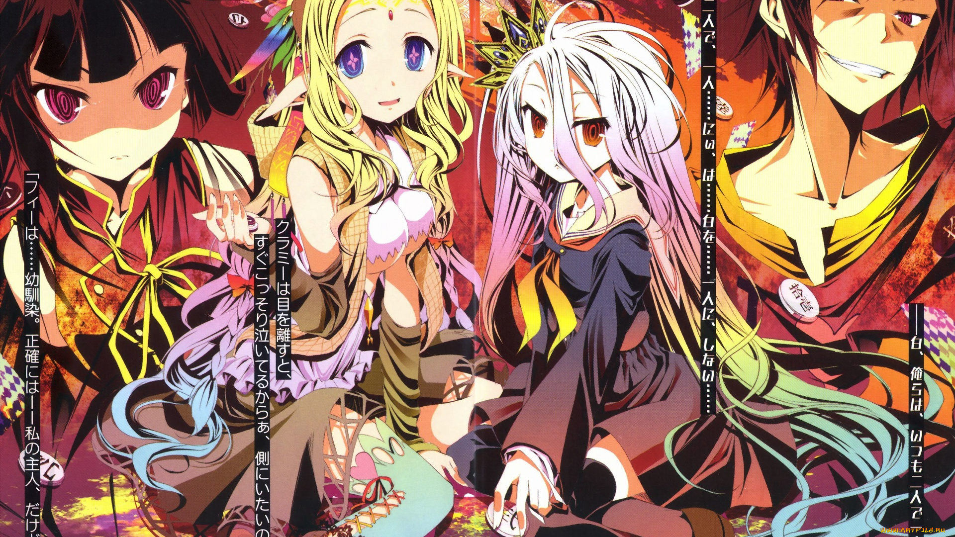 аниме, no, game, no, life, персонажи