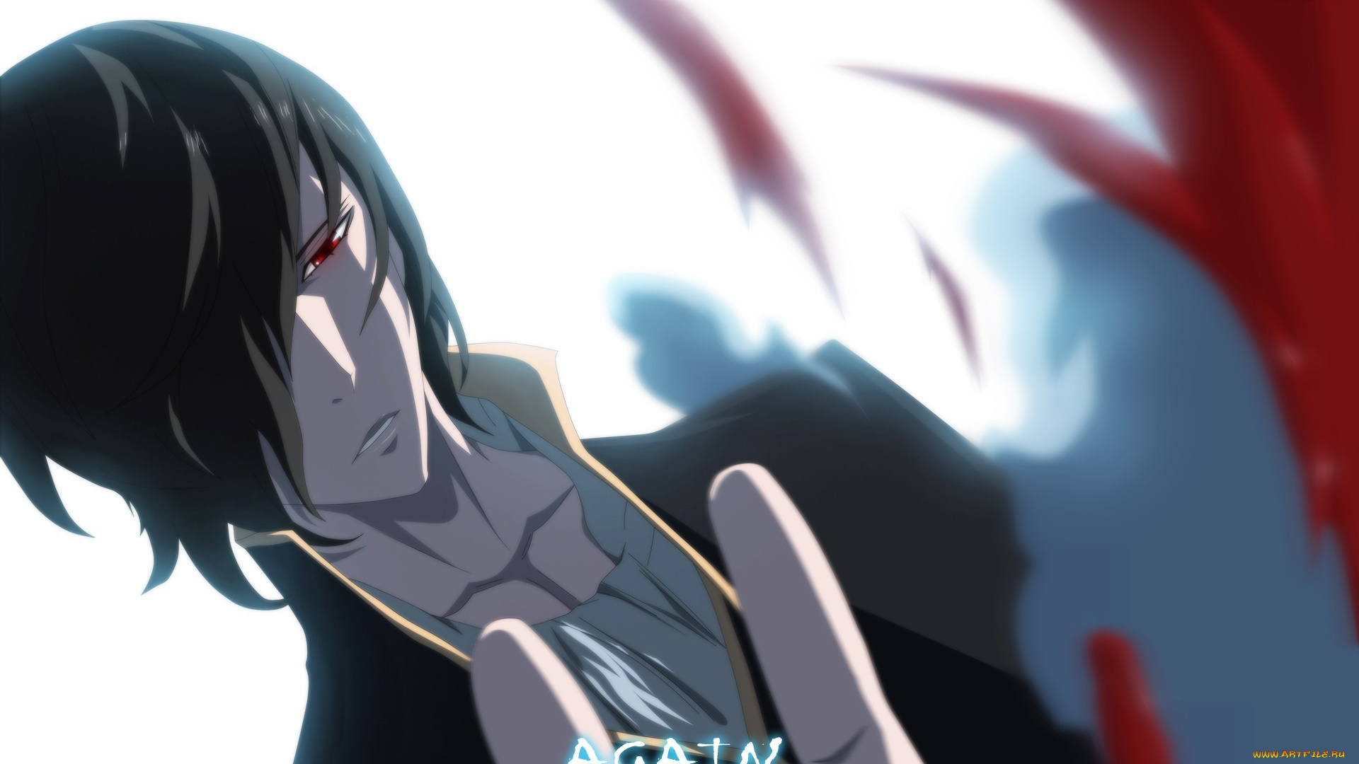 аниме, noblesse, art, красные, глаза, кровь, демон, lee, gwang, su, cadis, etrama, di, raizel, черная, магия