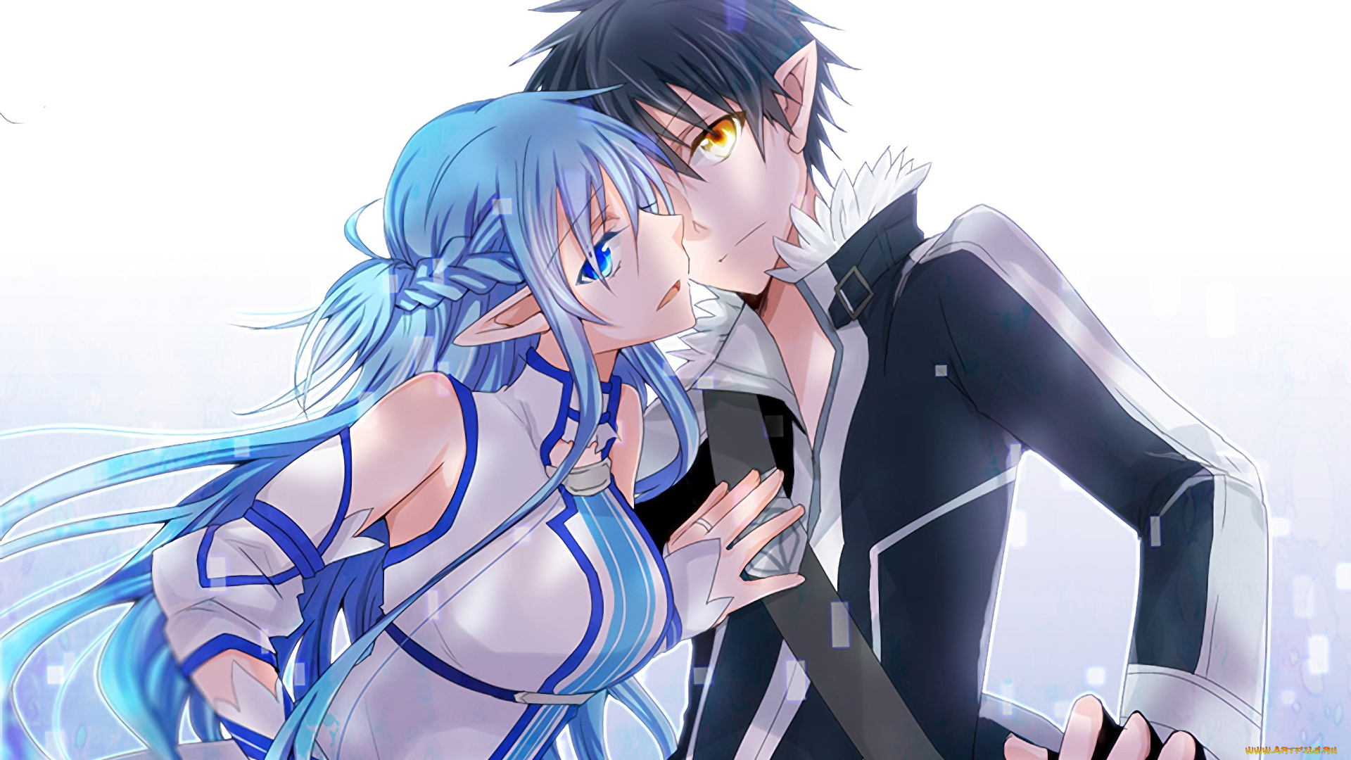 аниме, sword, art, online, девушка, фон, взгляд