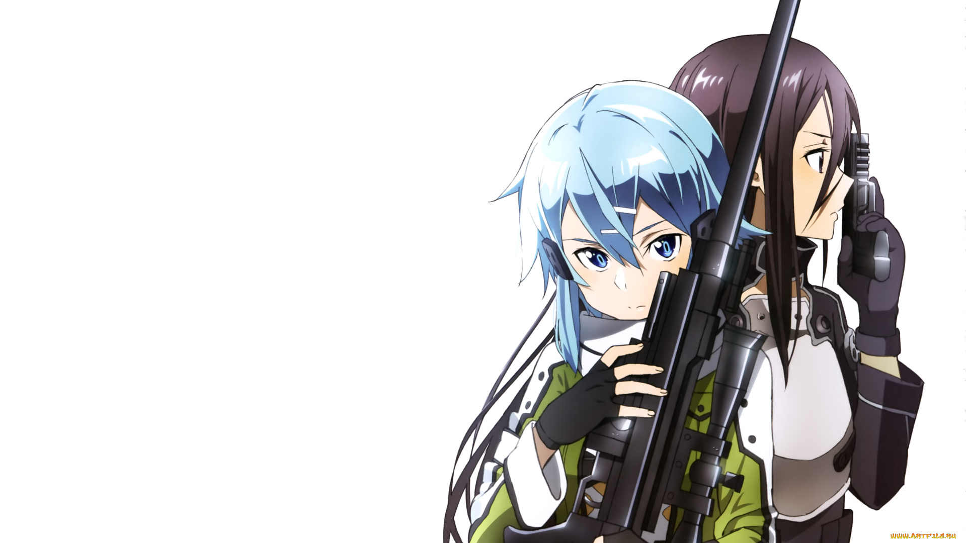 аниме, sword, art, online, фон, взгляд, девушки