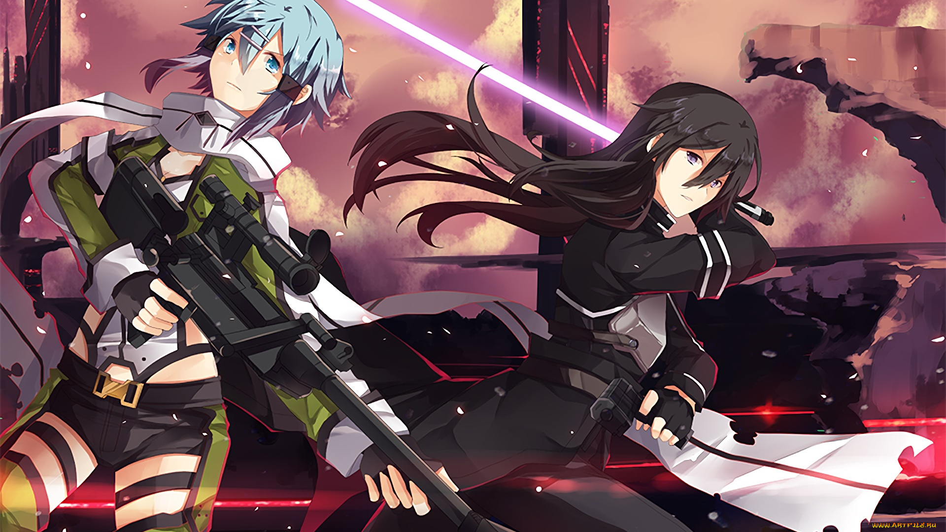 аниме, sword, art, online, персонаж