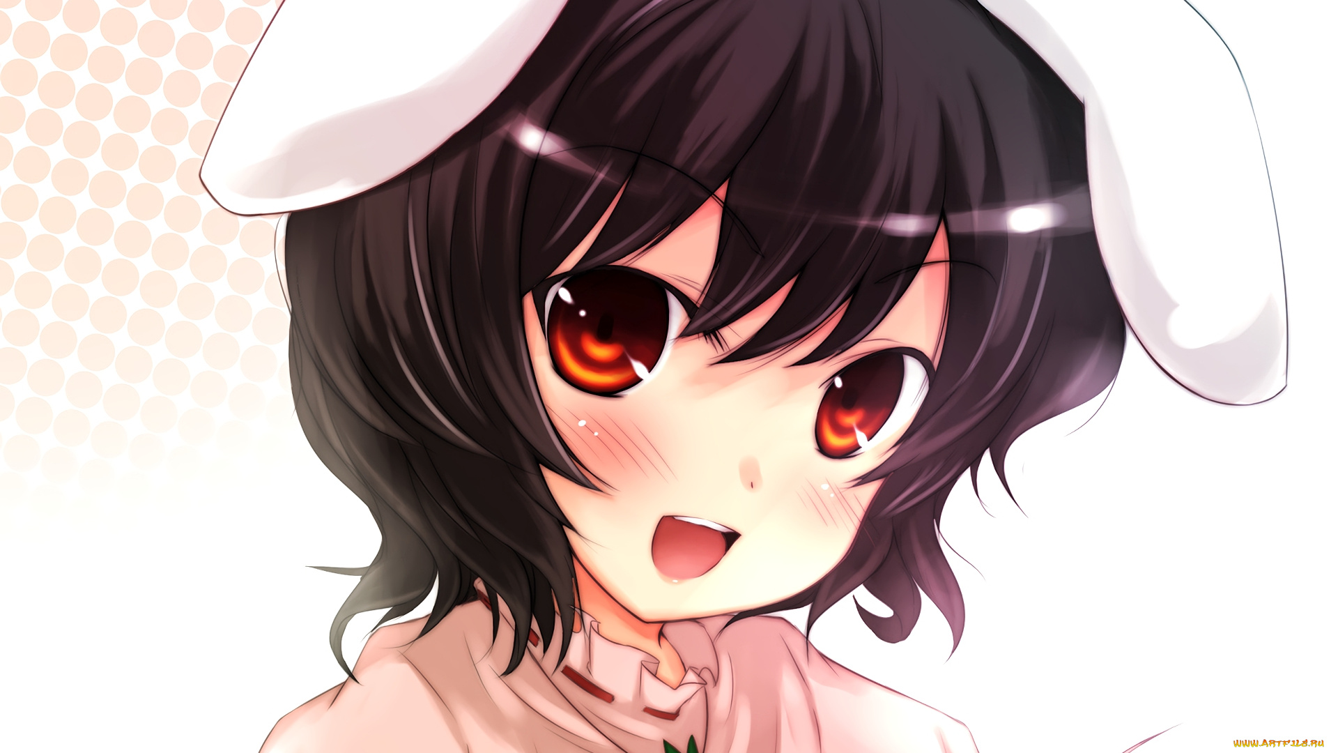 аниме, touhou, взгляд, девушка, фон