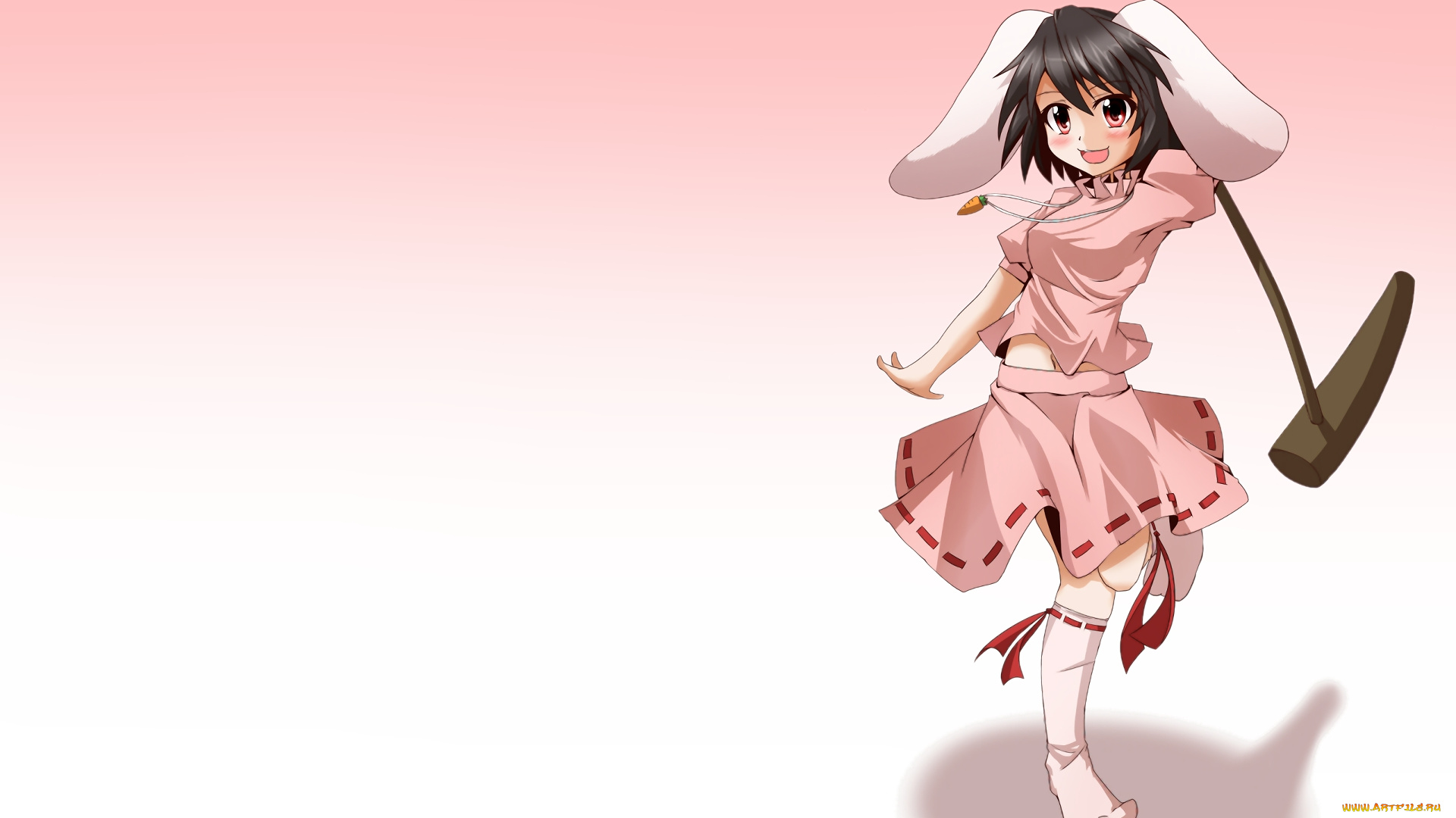 аниме, touhou, взгляд, девушка, фон