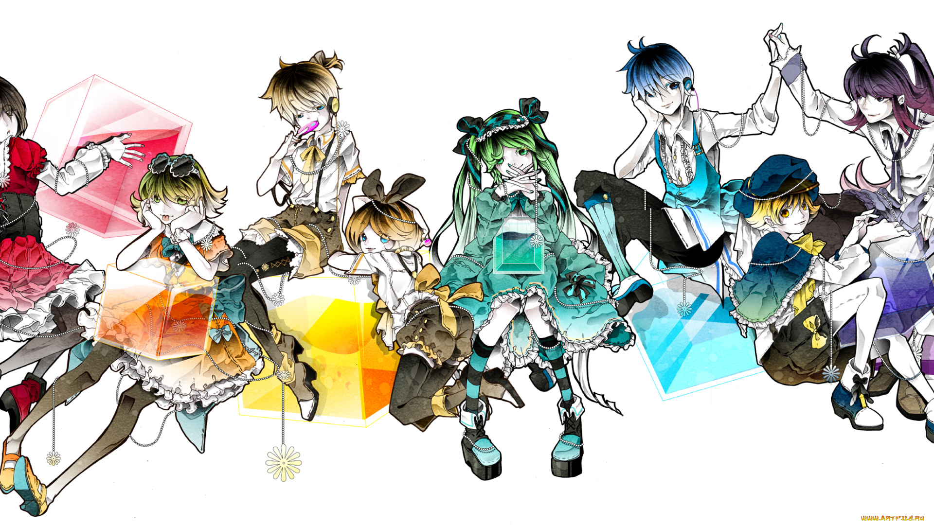 аниме, vocaloid, персонажи