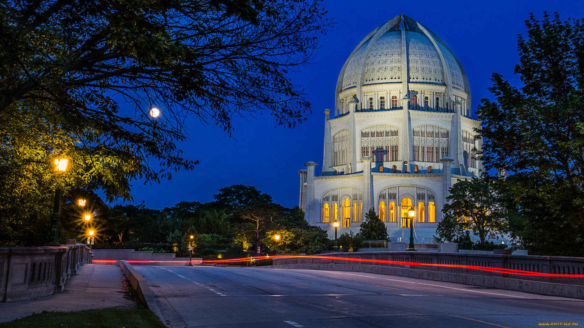 baha`i, moon, trail, города, -, буддийские, и, другие, храмы, храм