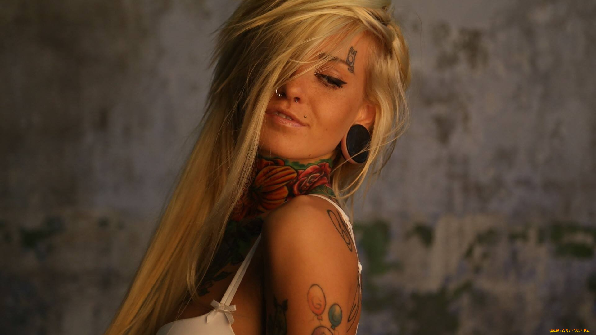 bantik, boy, девушки, дреды, татуировка, тело, красивая, тату, бельё