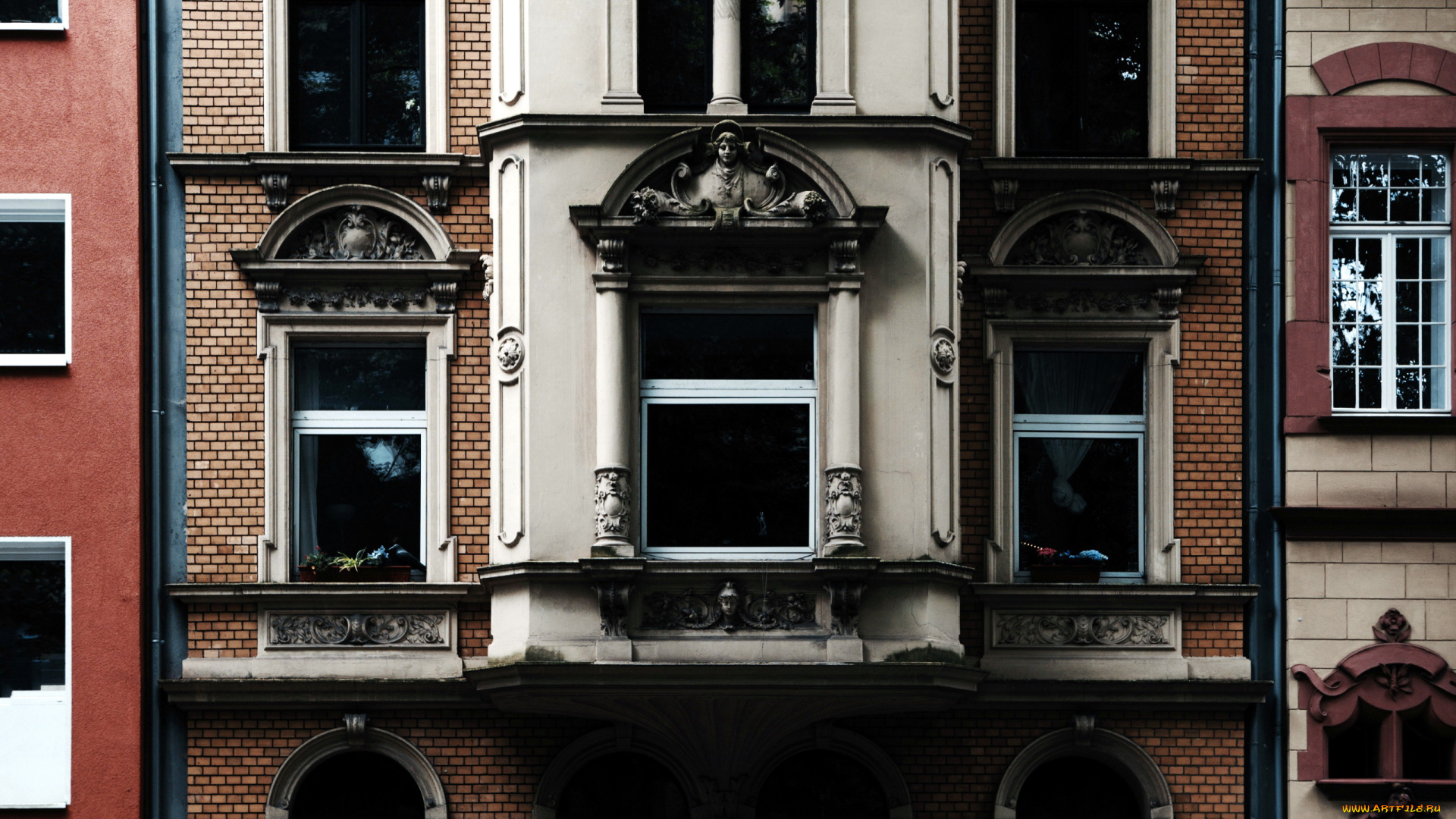 разное, элементы, архитектуры, окна