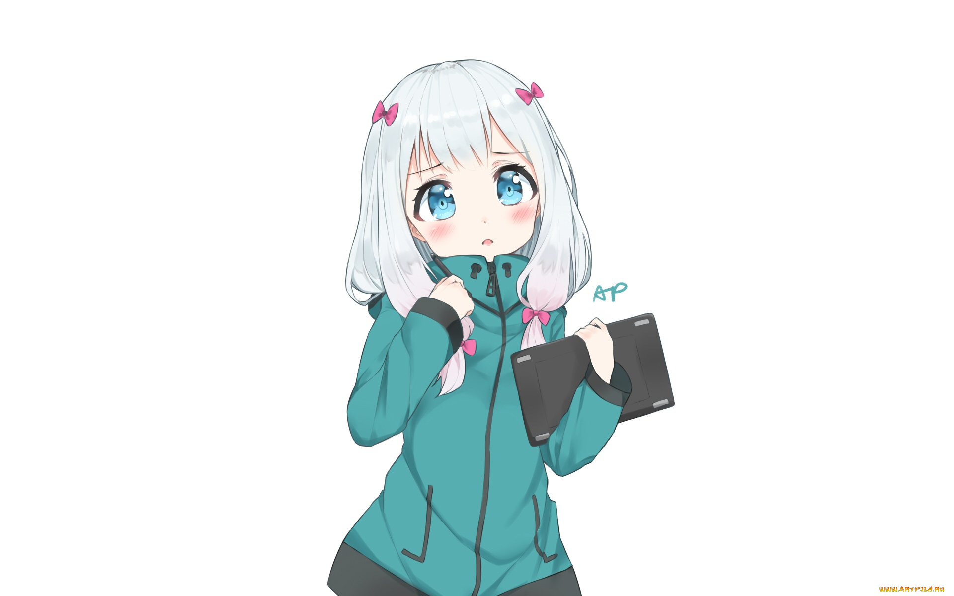 аниме, eromanga-sensei, девушка, фон, взгляд