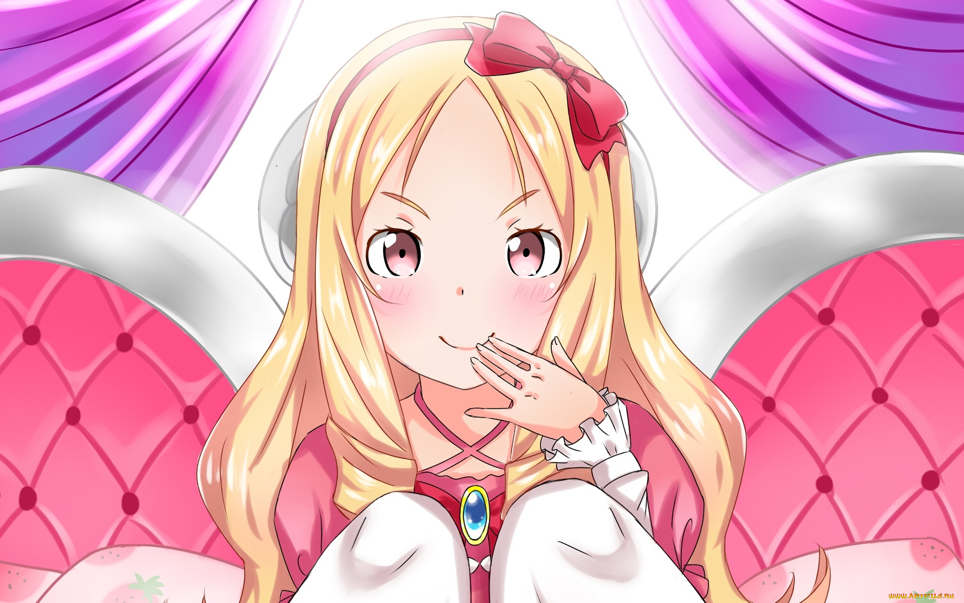 аниме, eromanga-sensei, девушка, взгляд, фон