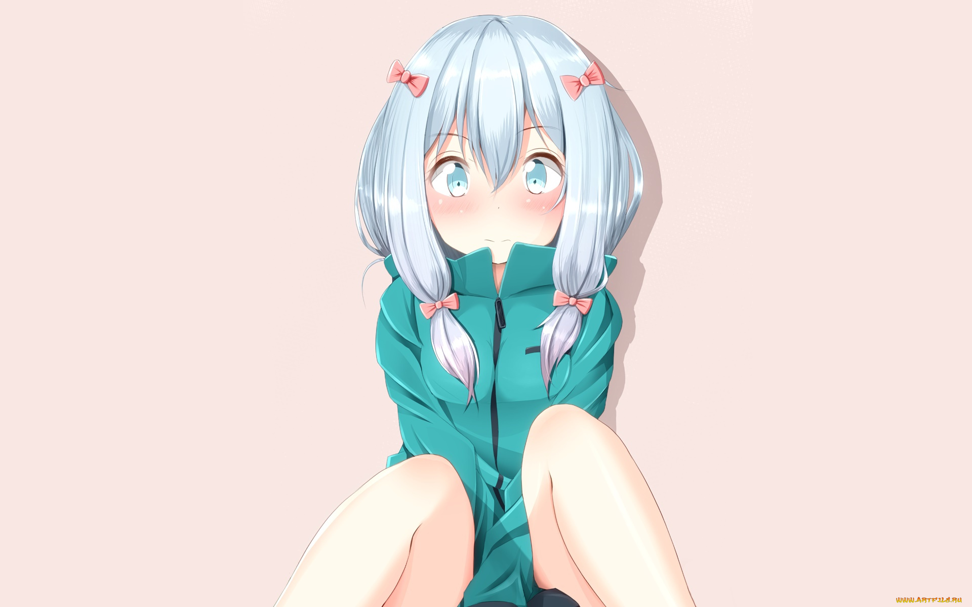 аниме, eromanga-sensei, фон, взгляд, девушка