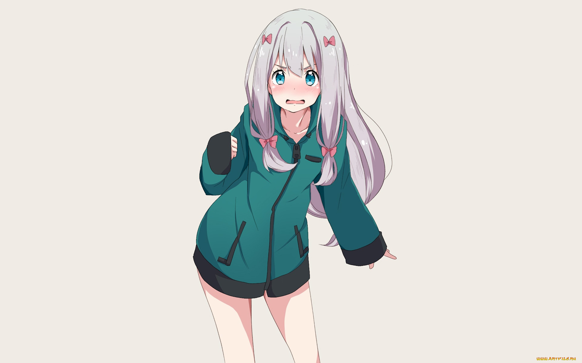 аниме, eromanga-sensei, фон, взгляд, девушка