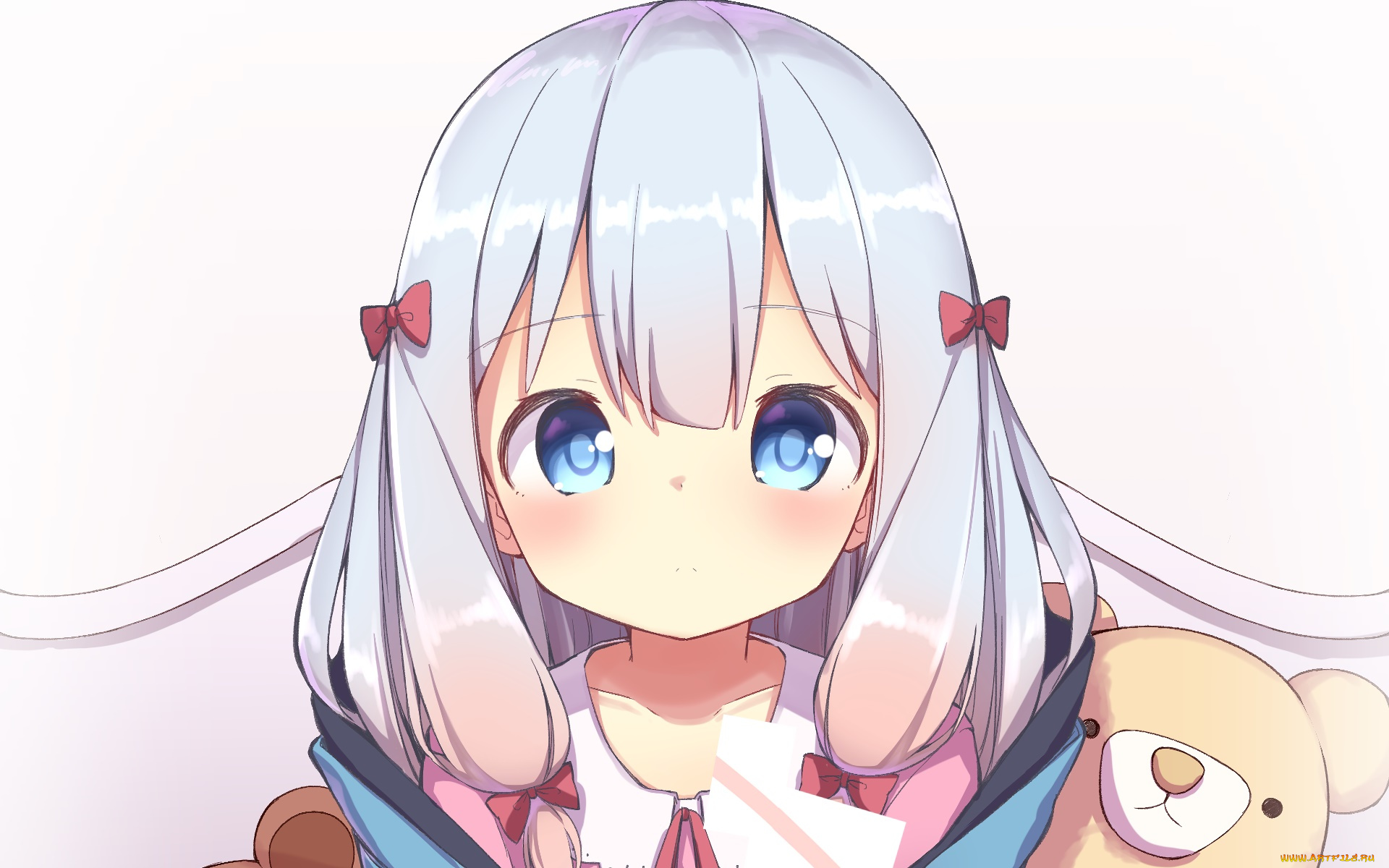 аниме, eromanga-sensei, фон, взгляд, девушка