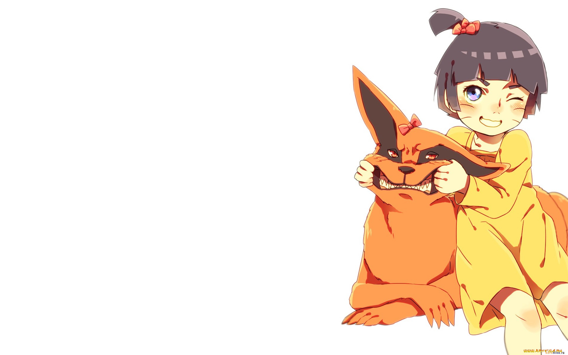 аниме, naruto, курама, химавари