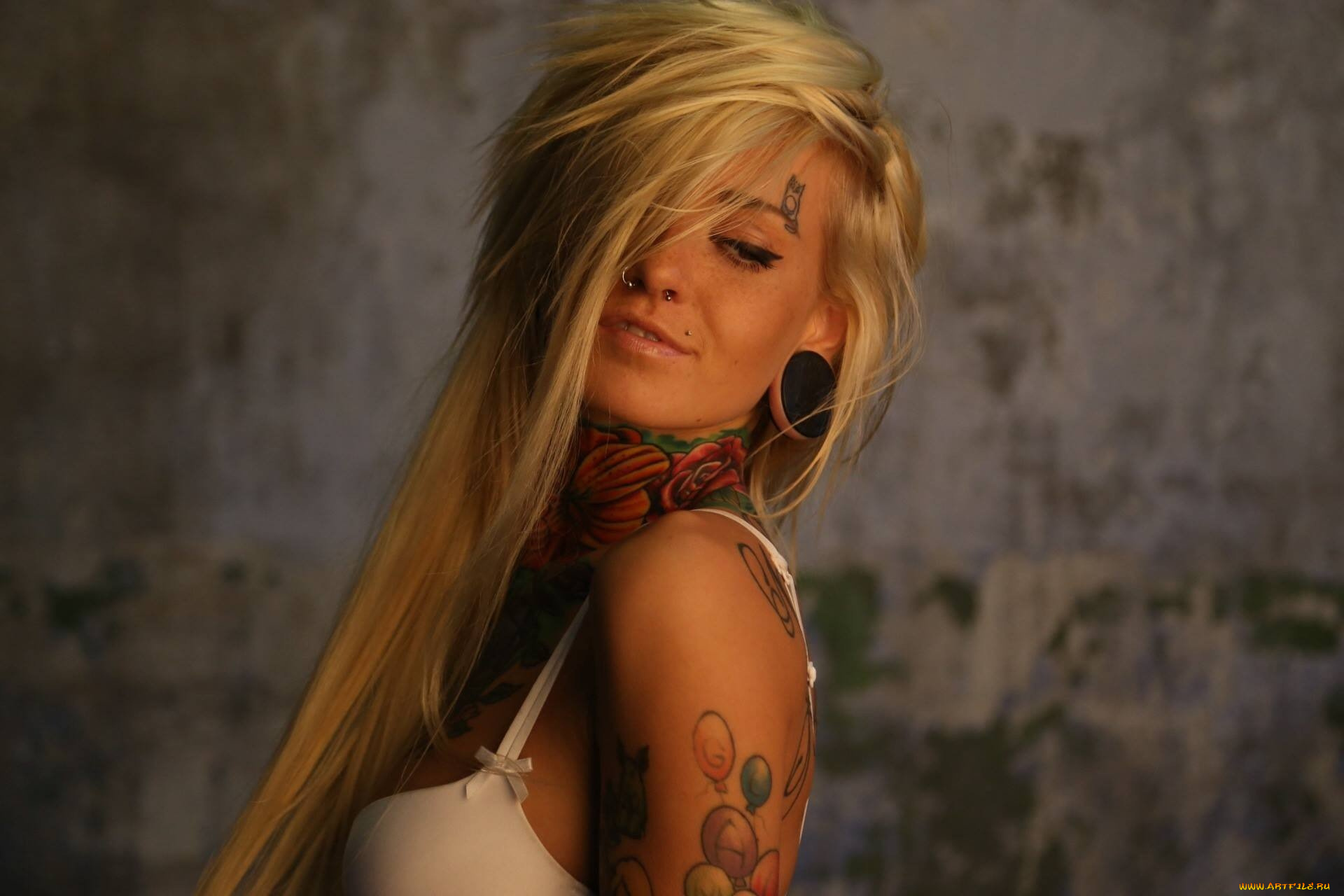 bantik, boy, девушки, дреды, татуировка, тело, красивая, тату, бельё