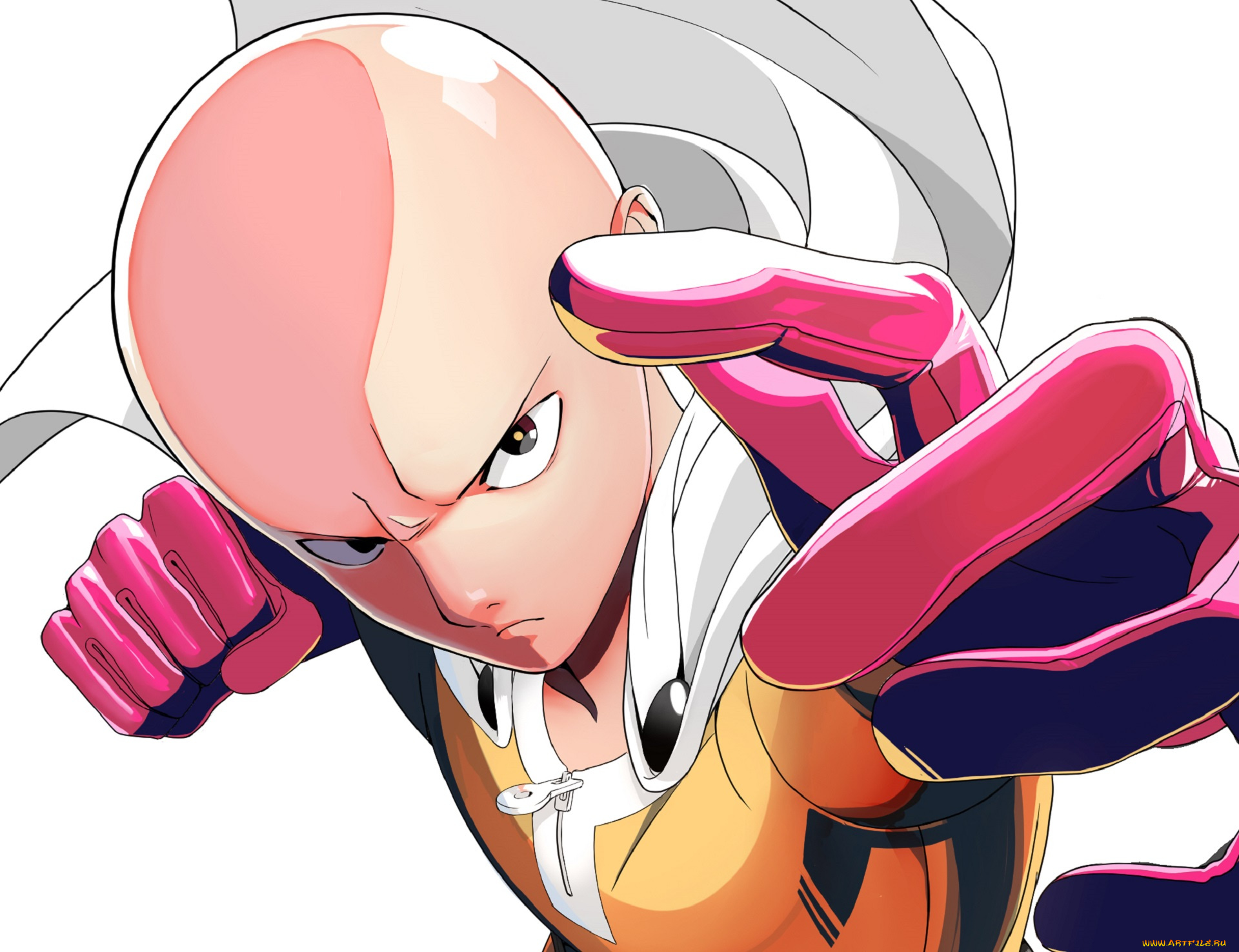 аниме, one, punch, man, сайтама