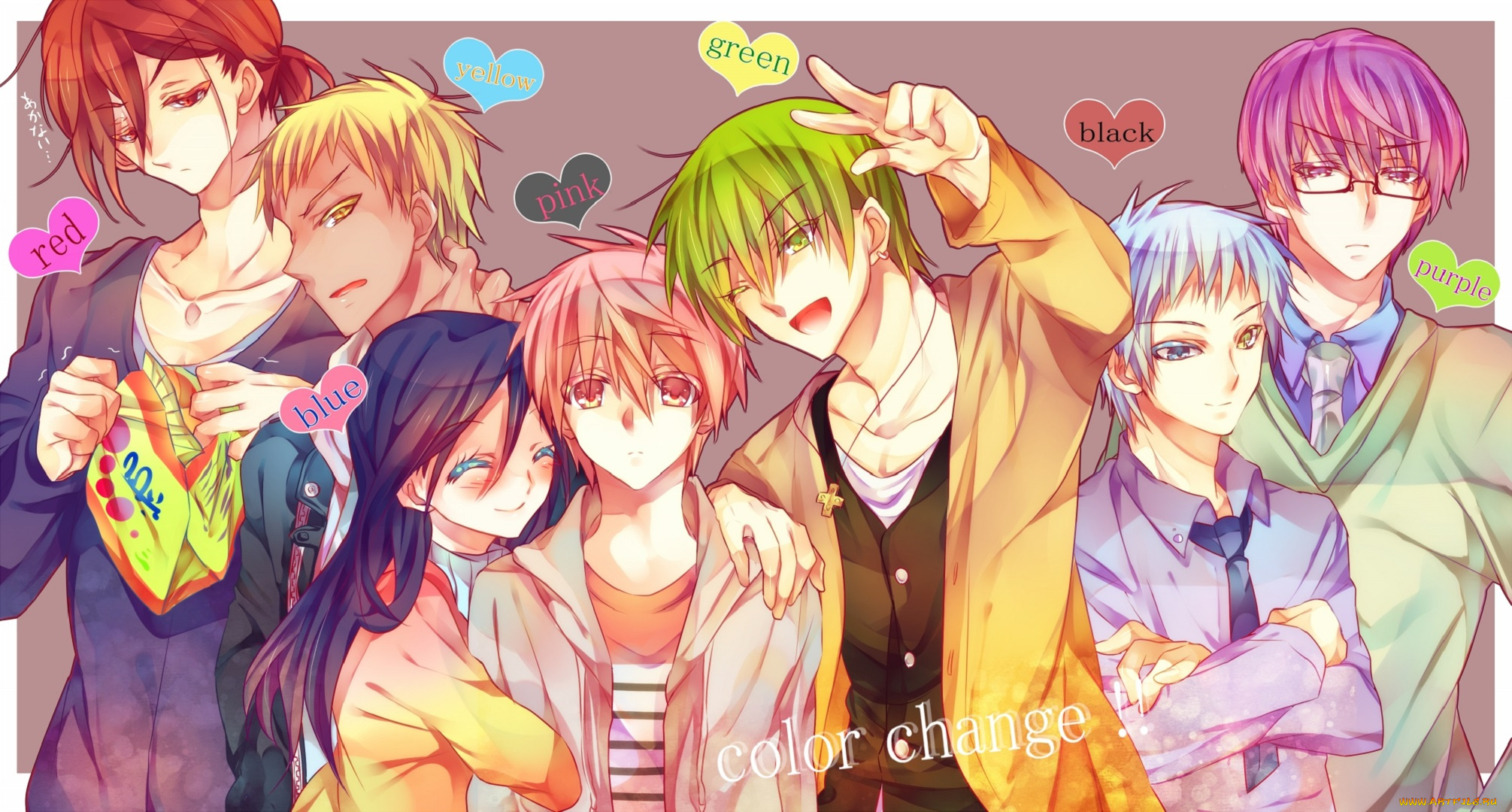 аниме, kuroko, no, baske, парни