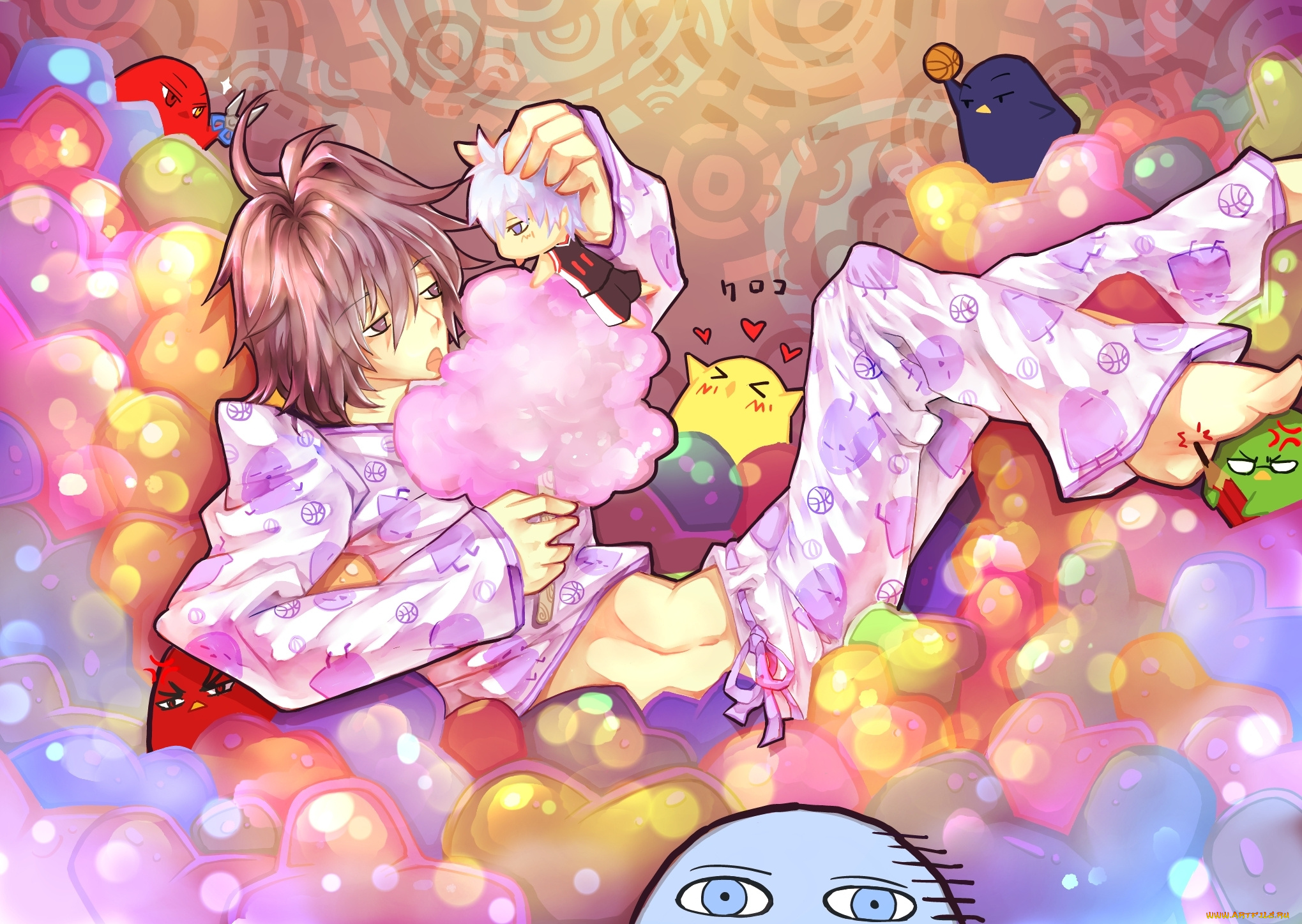 аниме, kuroko, no, baske, парни